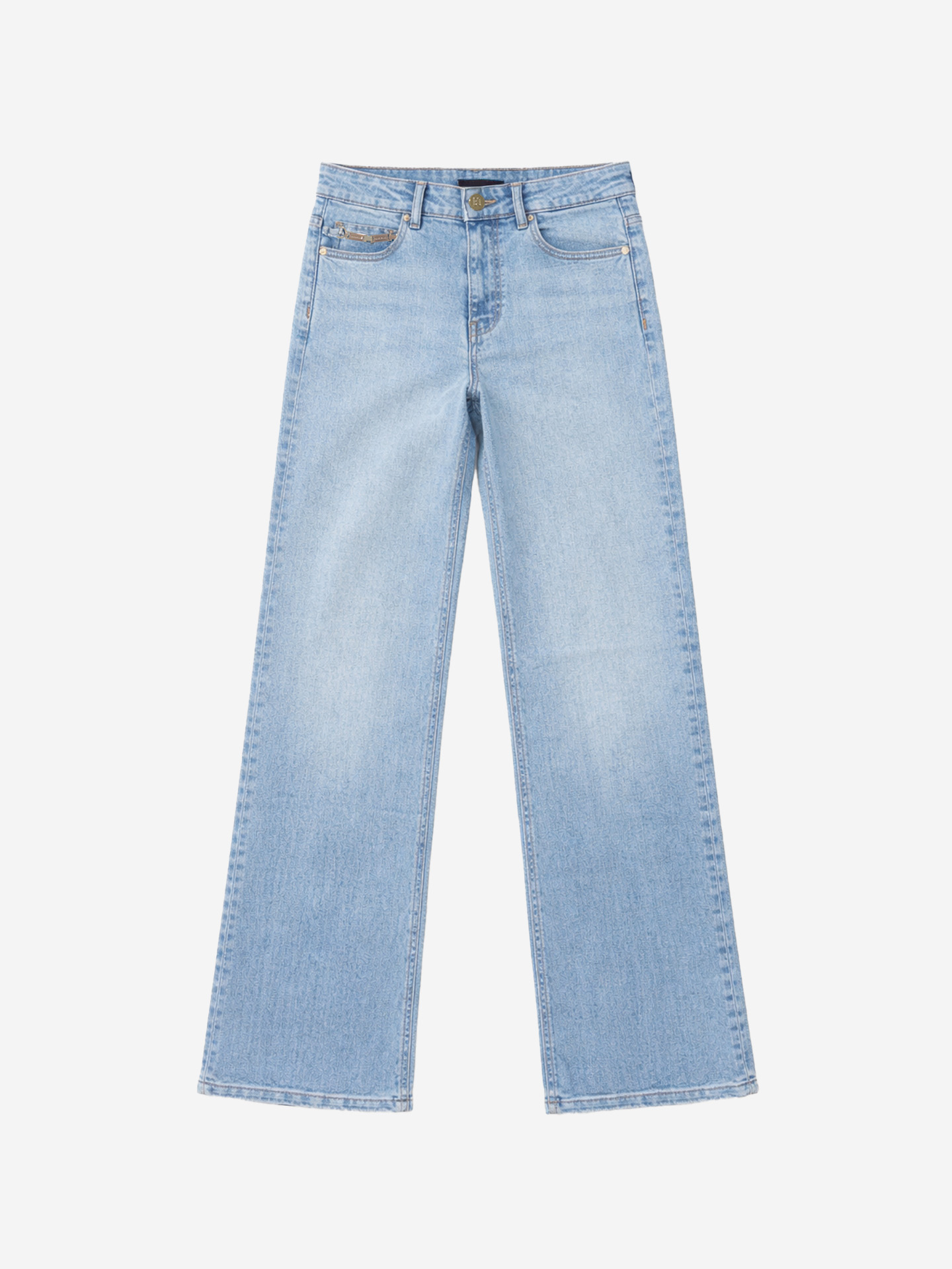 Wide Leg Chain Denim
