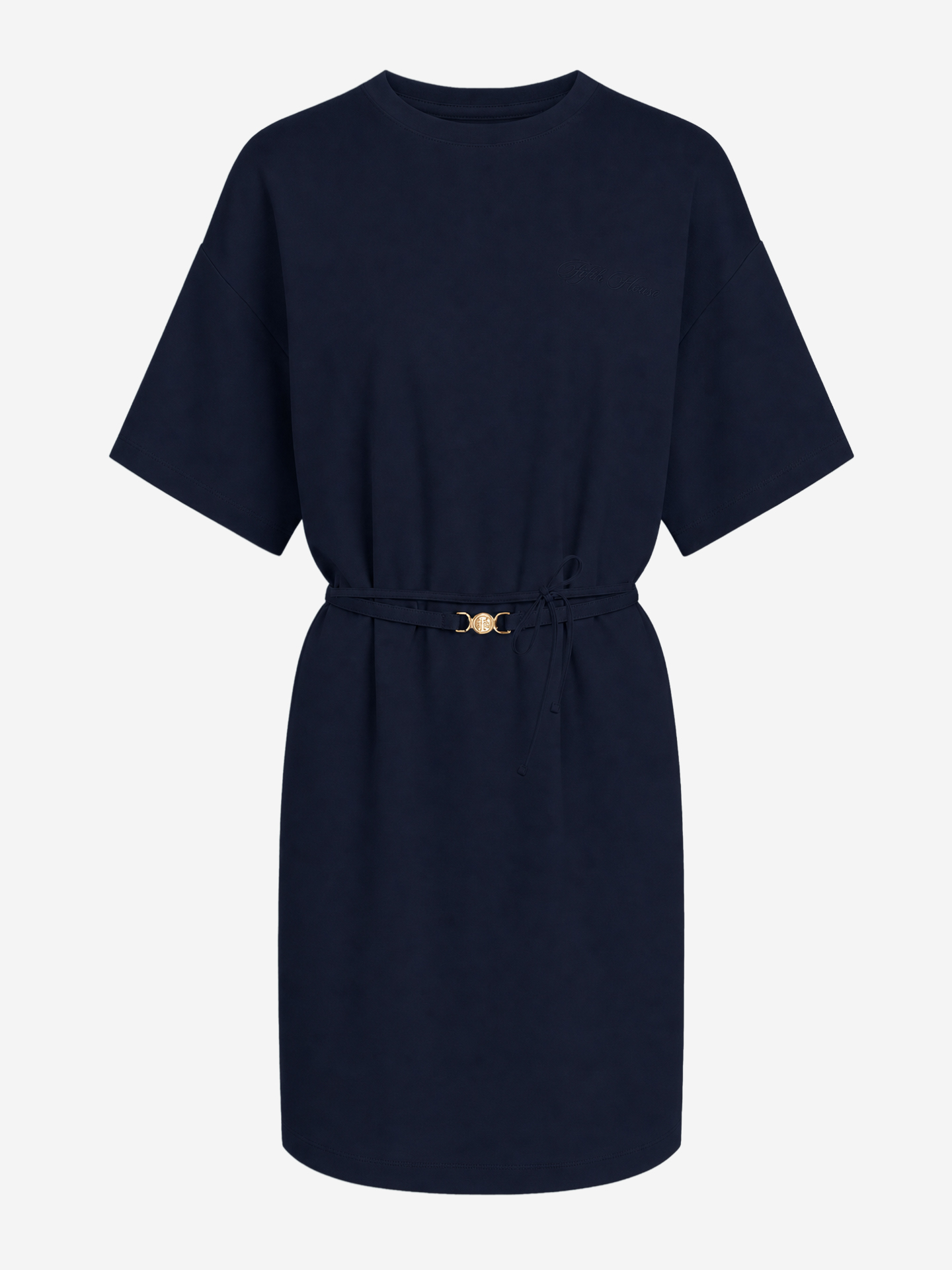 T-shirtjurk met ceintuur