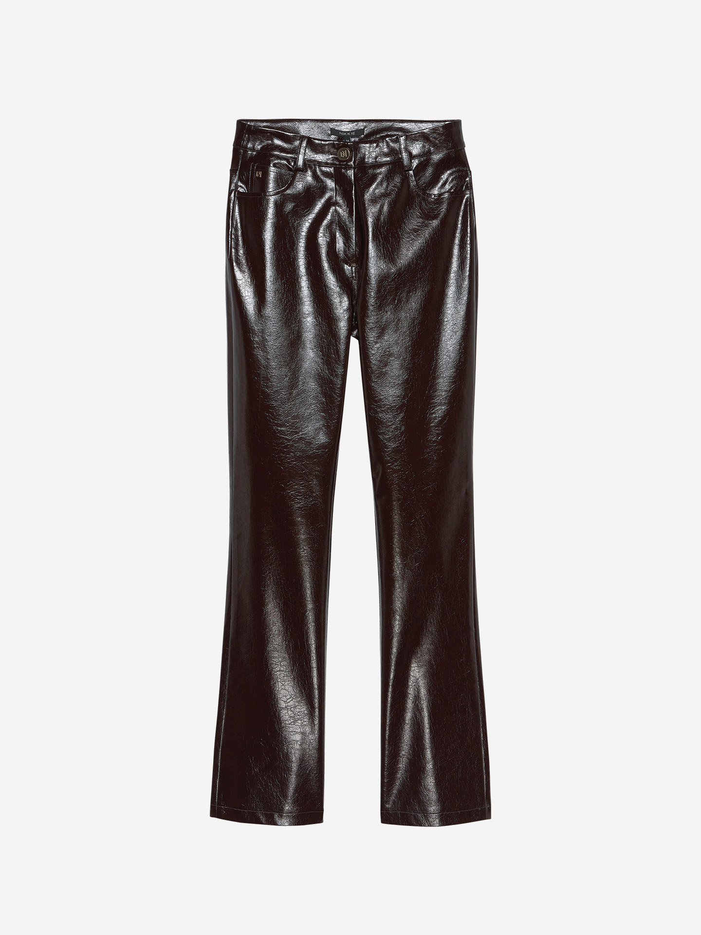 Faux leather pants