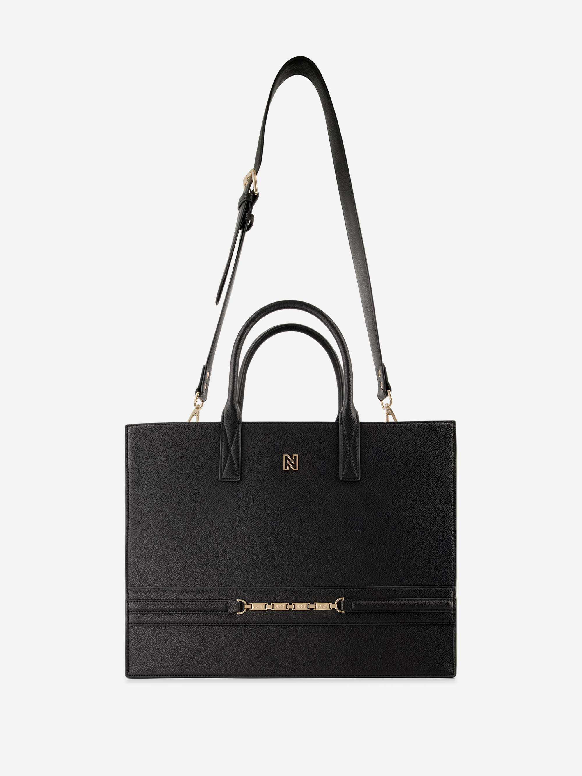 Grote shopper met ketting detail