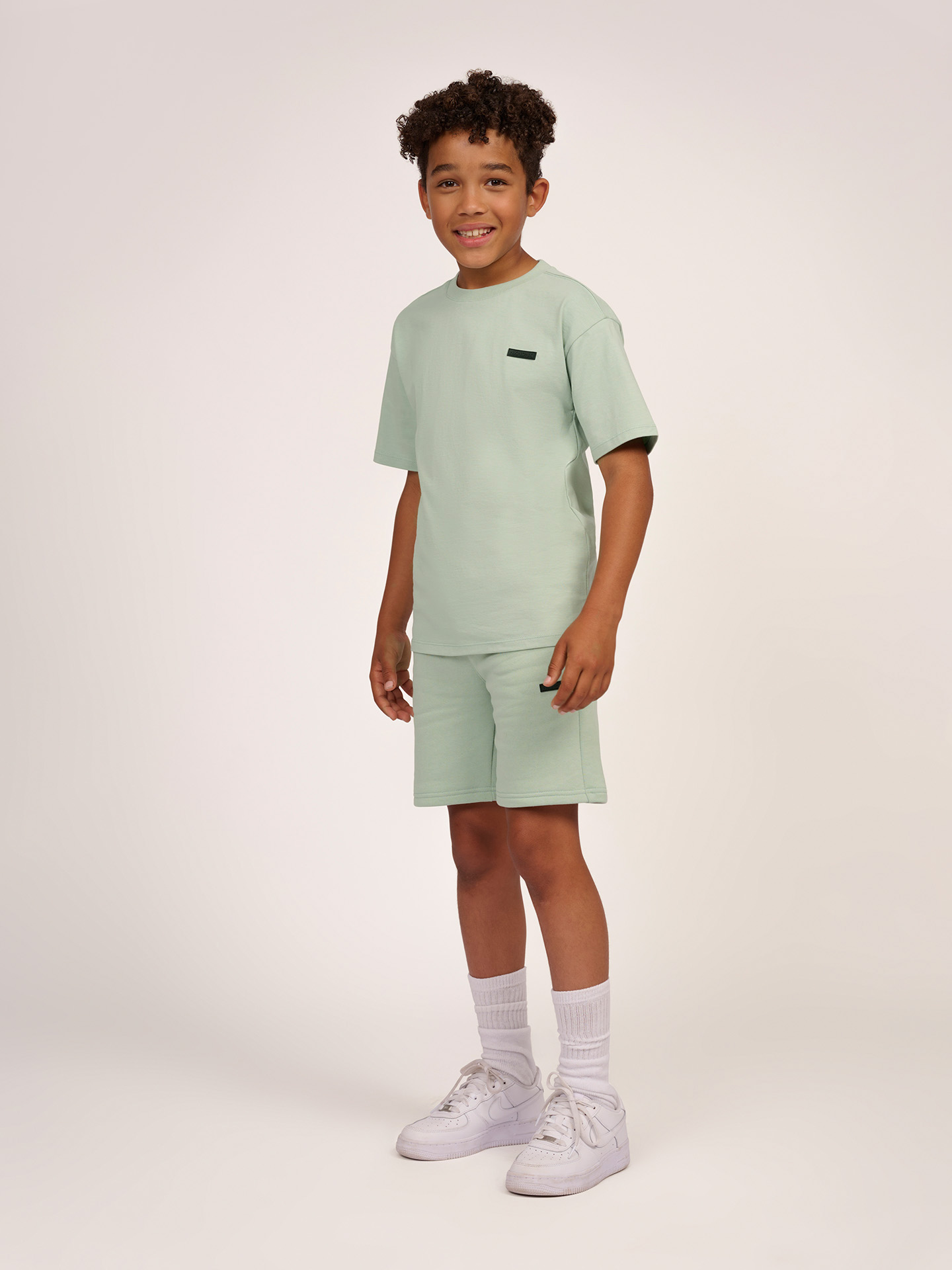 Sweatshorts with logo patch