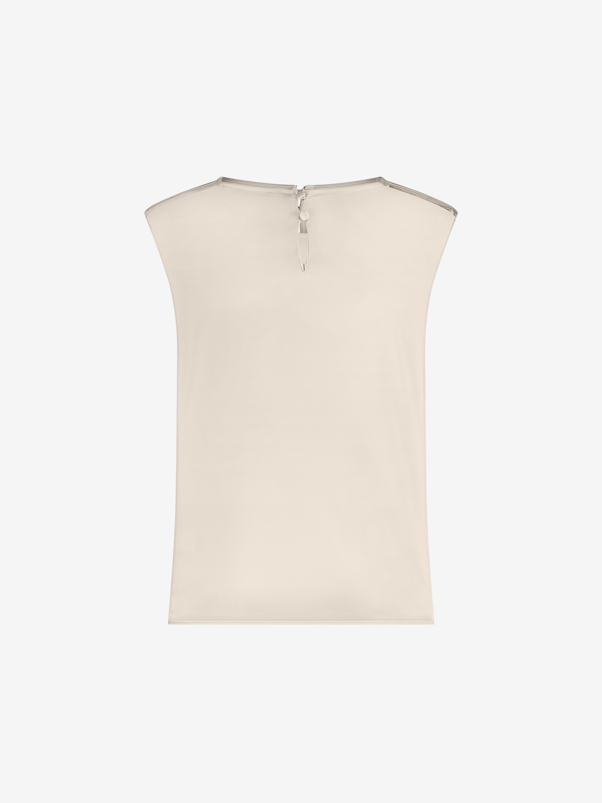 Satin top with chain detail