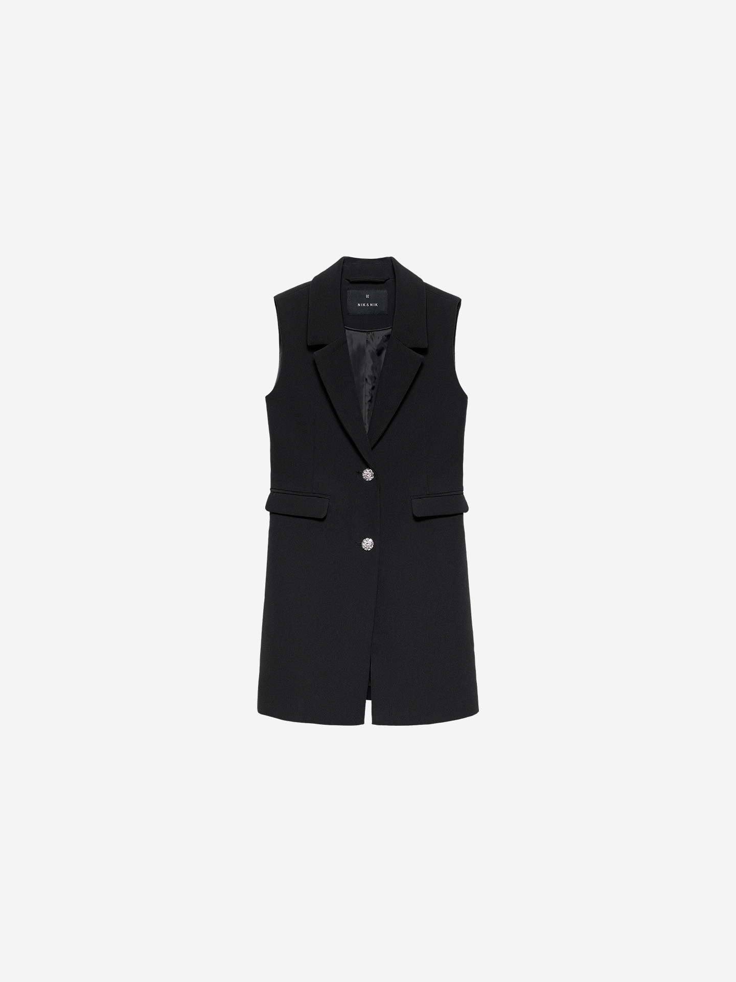 Sleeveless blazer dress