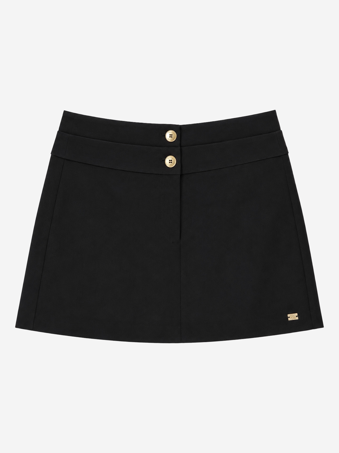 Korte skort met dubbele tailleband
