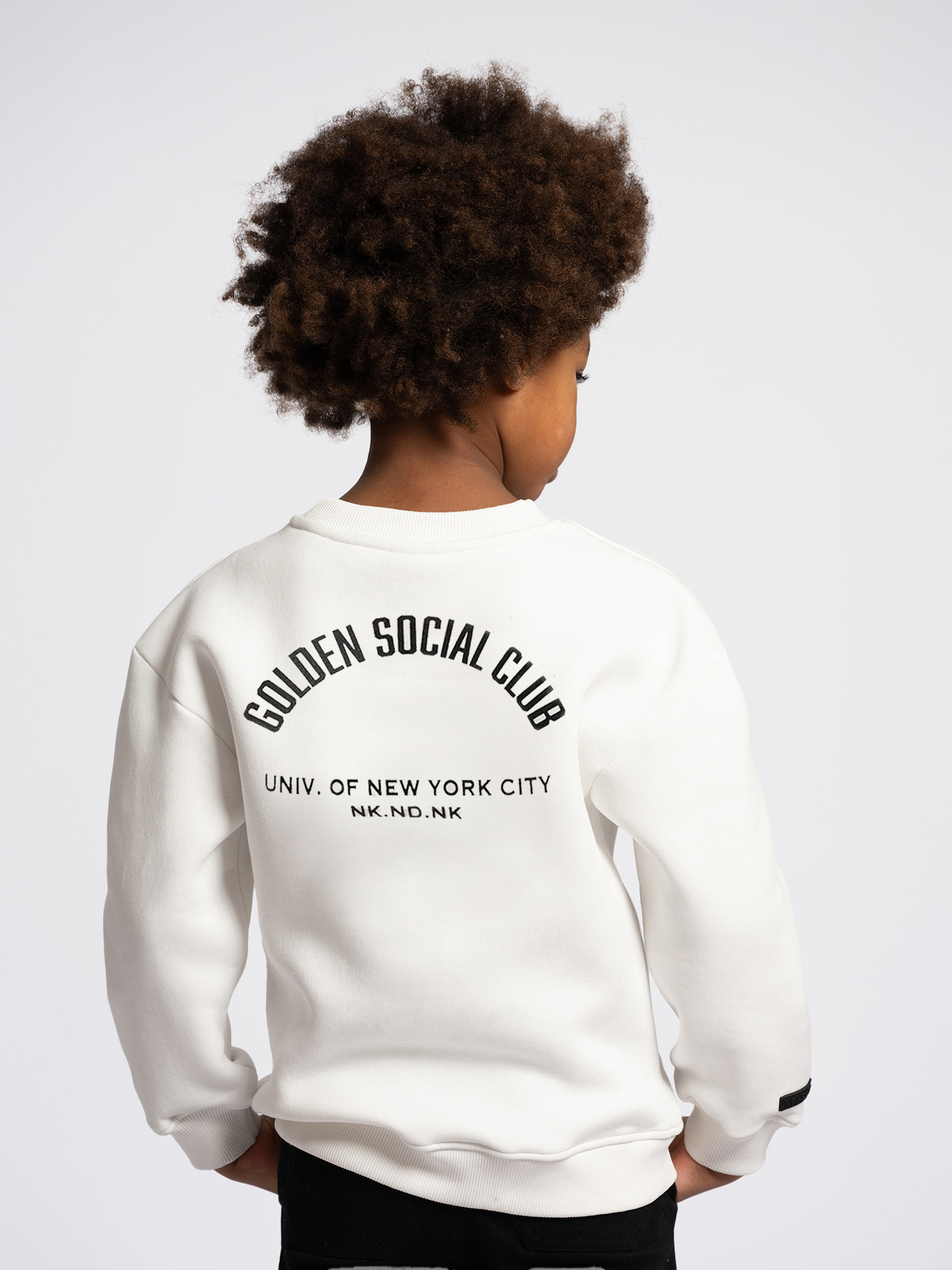 Oversized sweater with logo print
