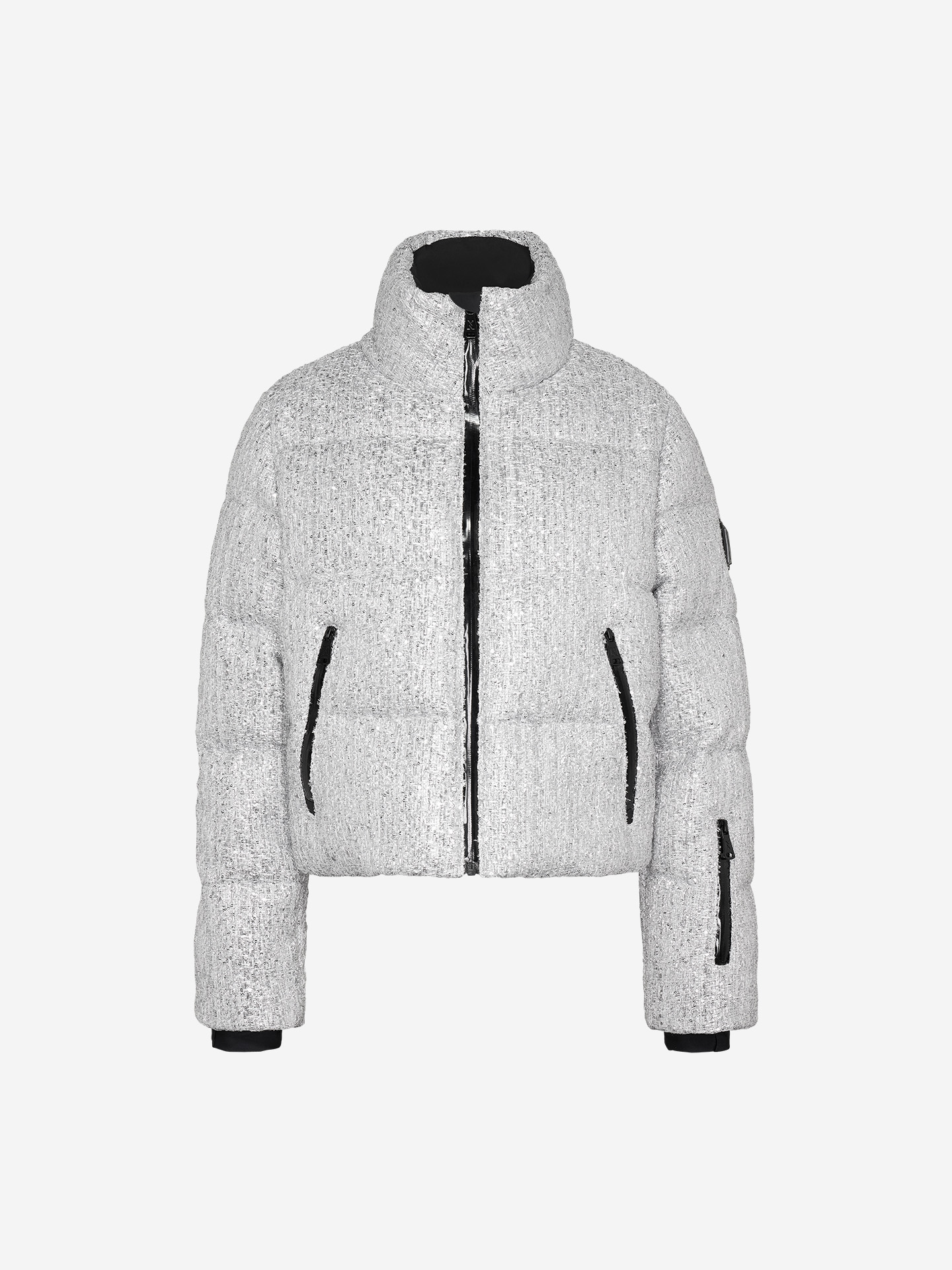 Ski jacket made of bouclé fabric