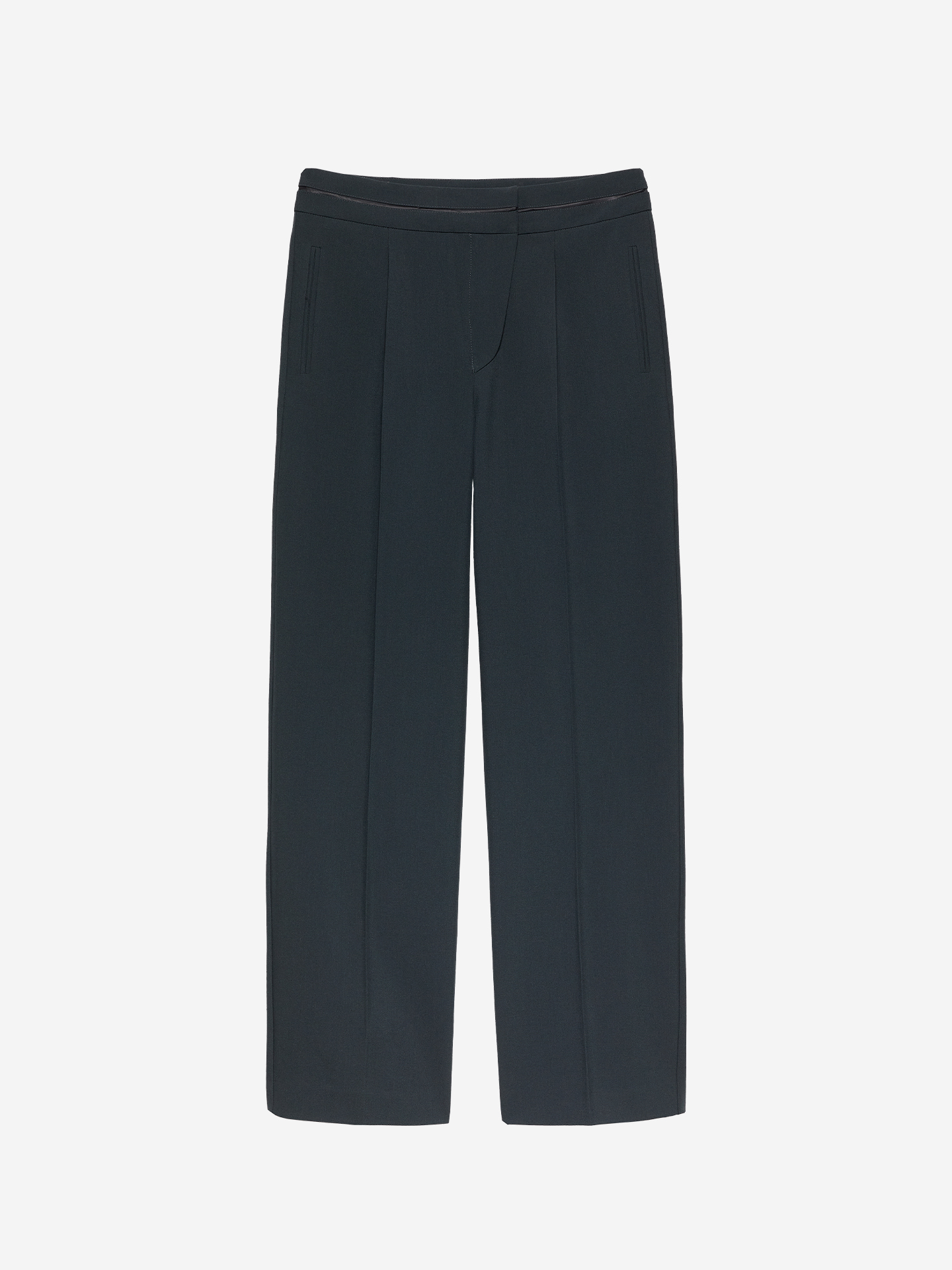 Pantalon met satijnen bies