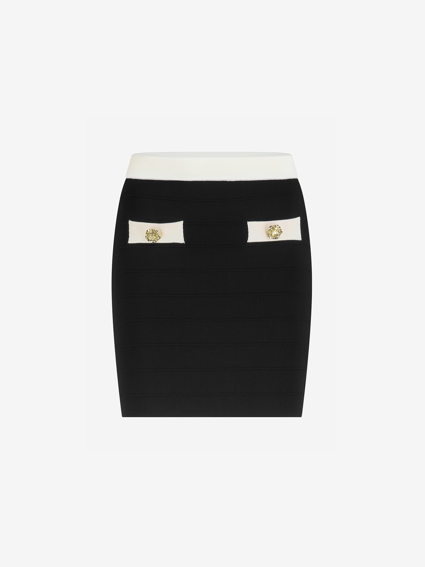 Pencil skirt with contrasting details