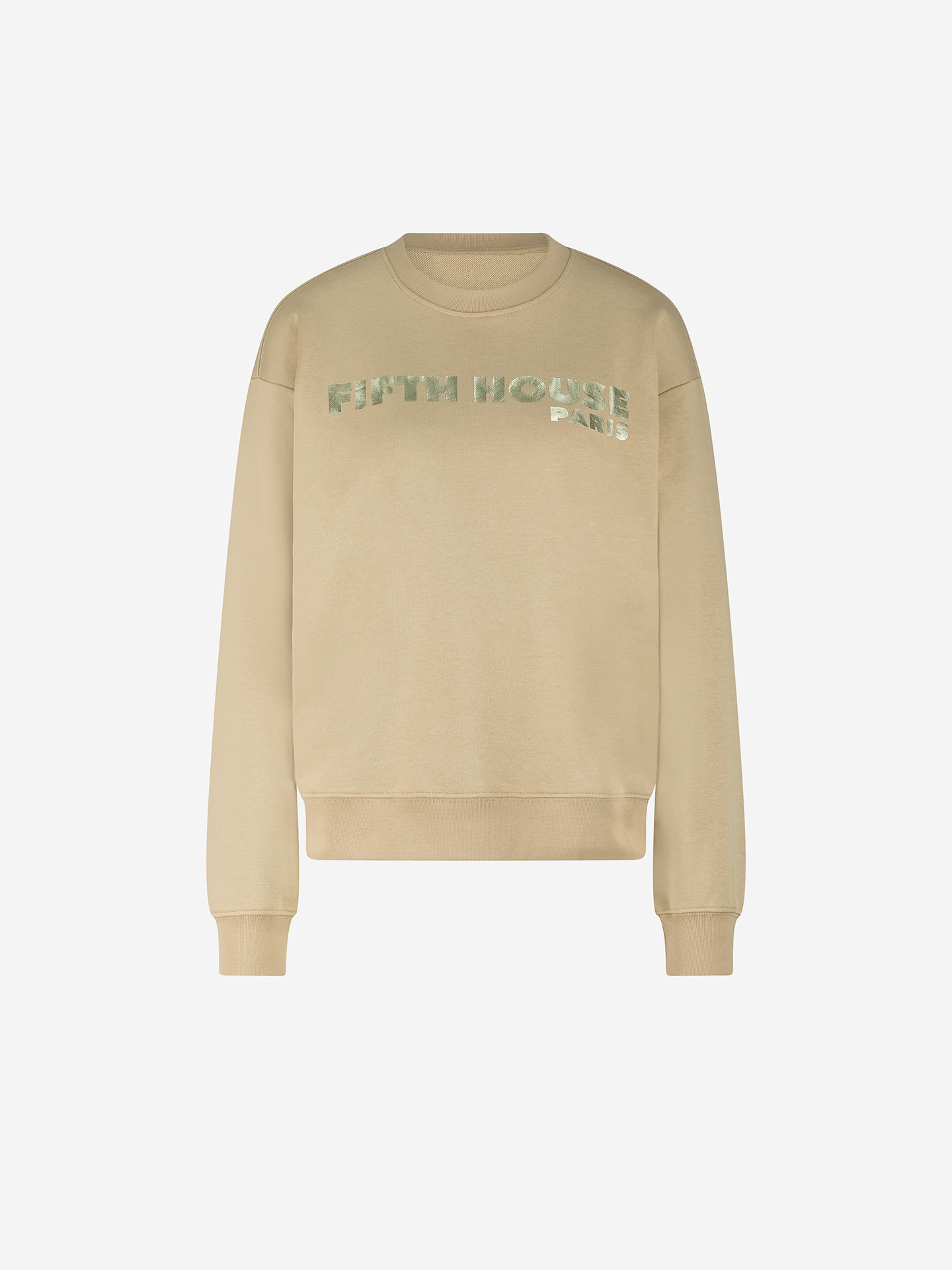 Oversized sweater with logo print