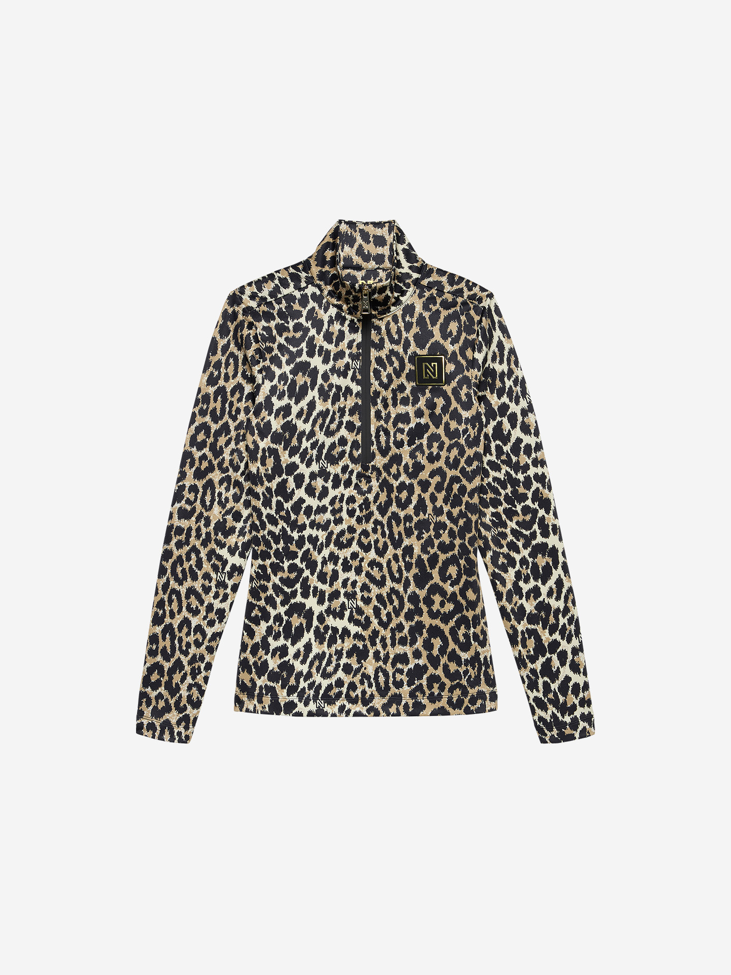 Leopard print ski sweater