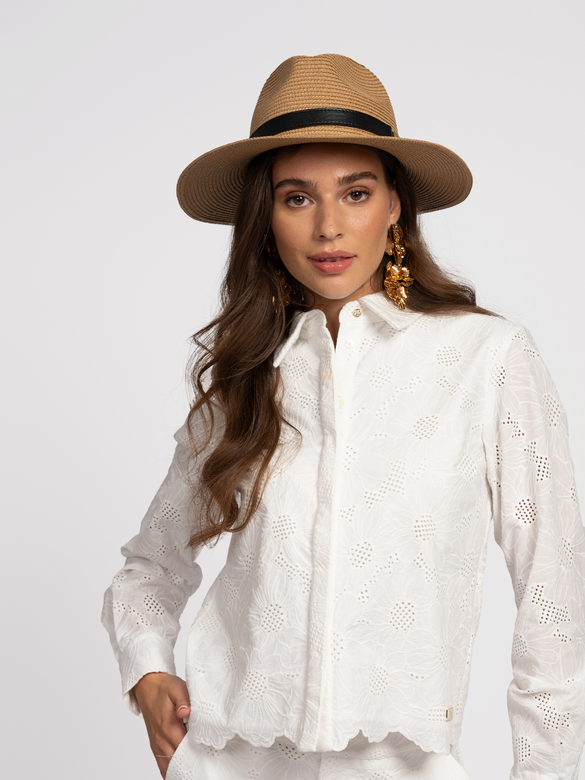 English embroidery blouse