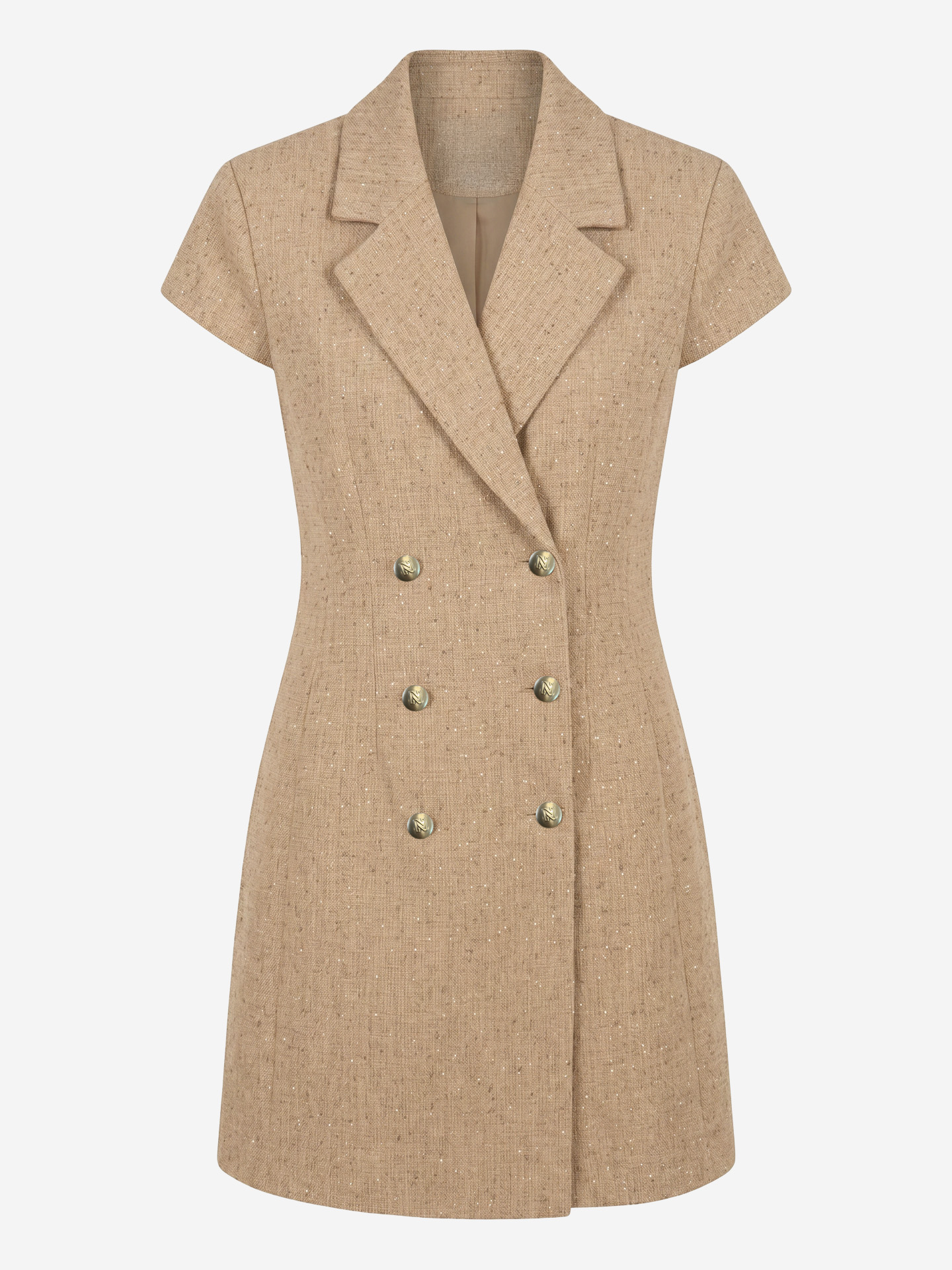 Blazer dress with glitter details