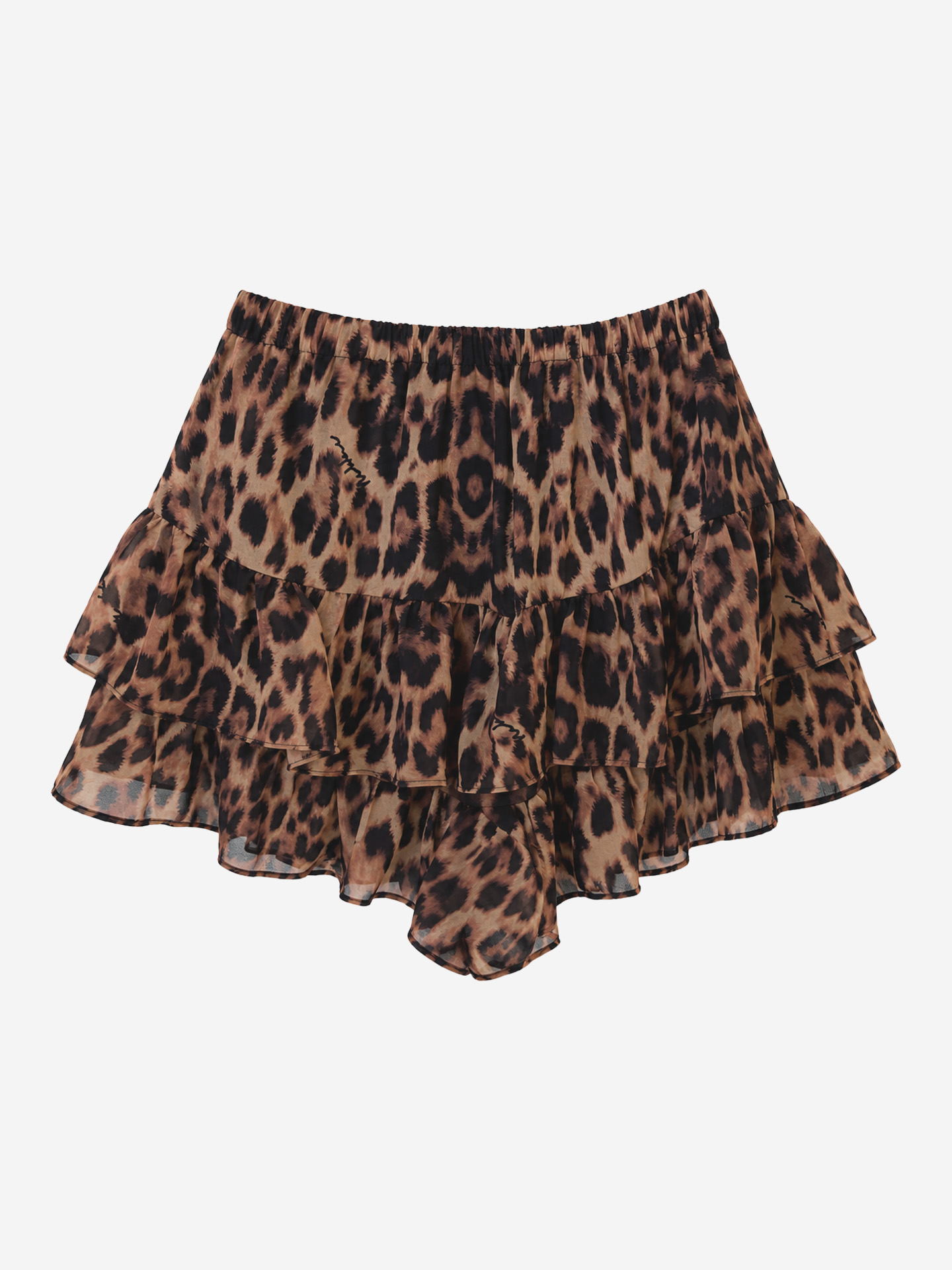 Skort met luipaardprint