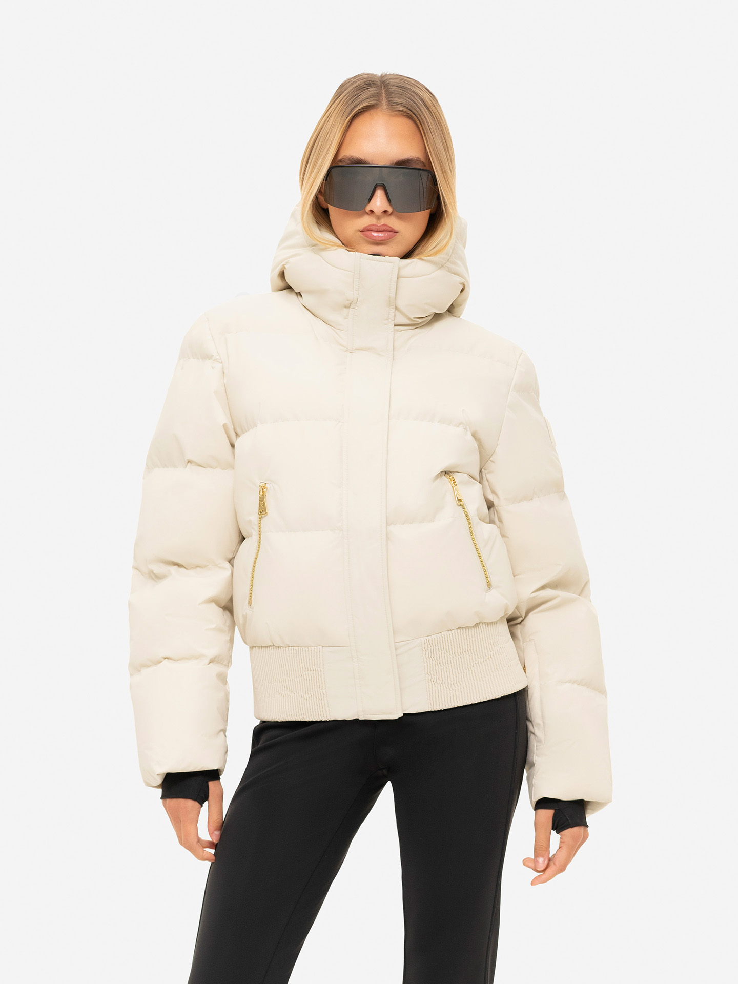 Ski jacket with glitter