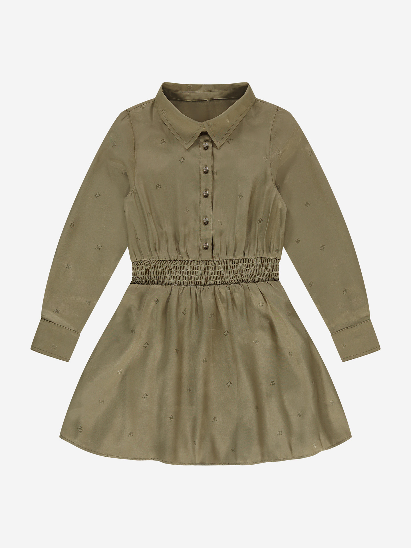 Dress with logo pattern