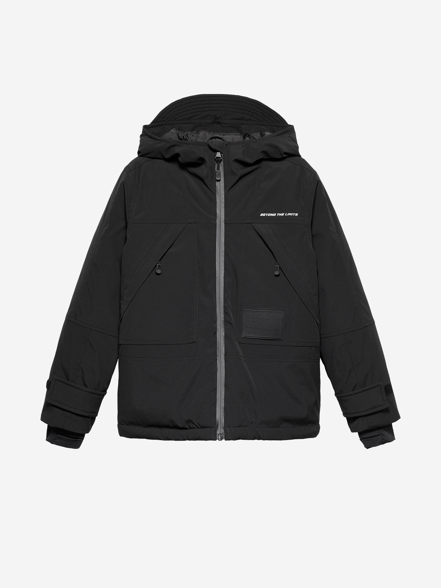 Losvallende ski jas met capuchon