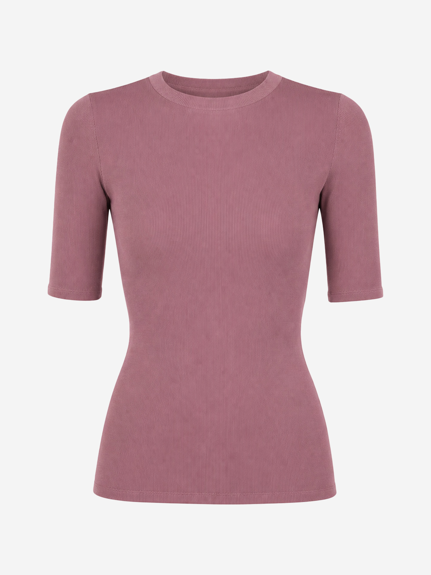 Basic top met korte mouwen