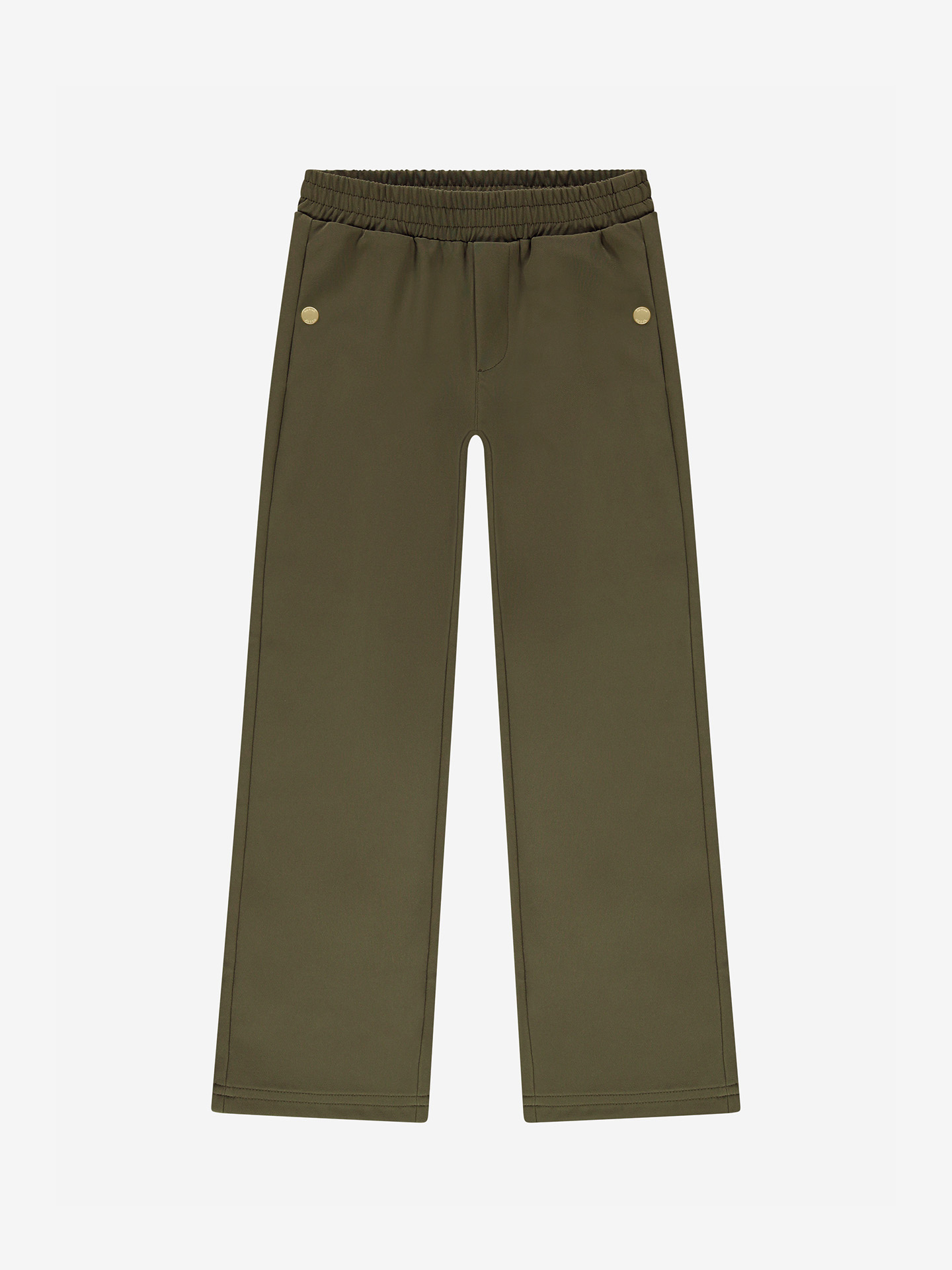 Zachte broek met een elastische tailleband