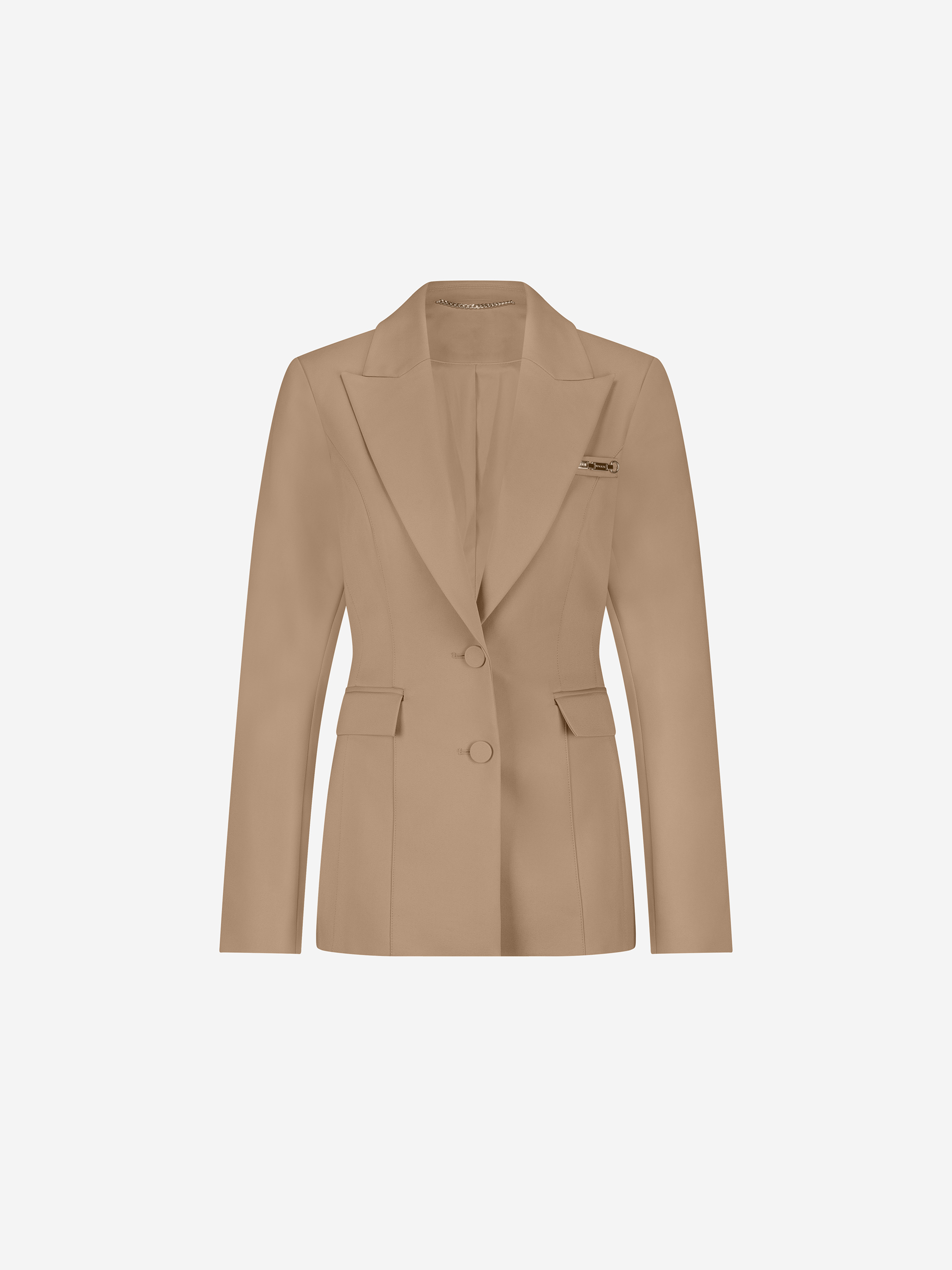 Klassieke blazer met ketting detail
