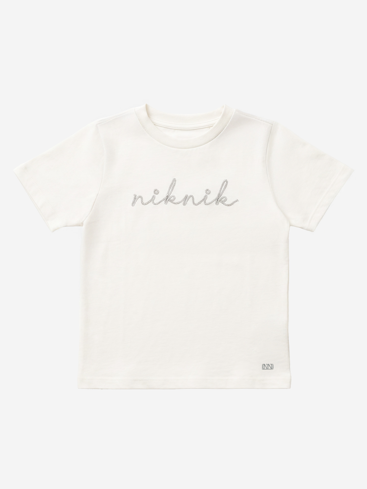 T-shirt with embroidered logo