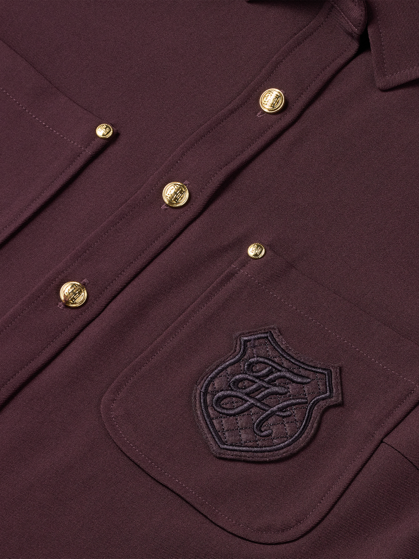 Blouse met logo detail