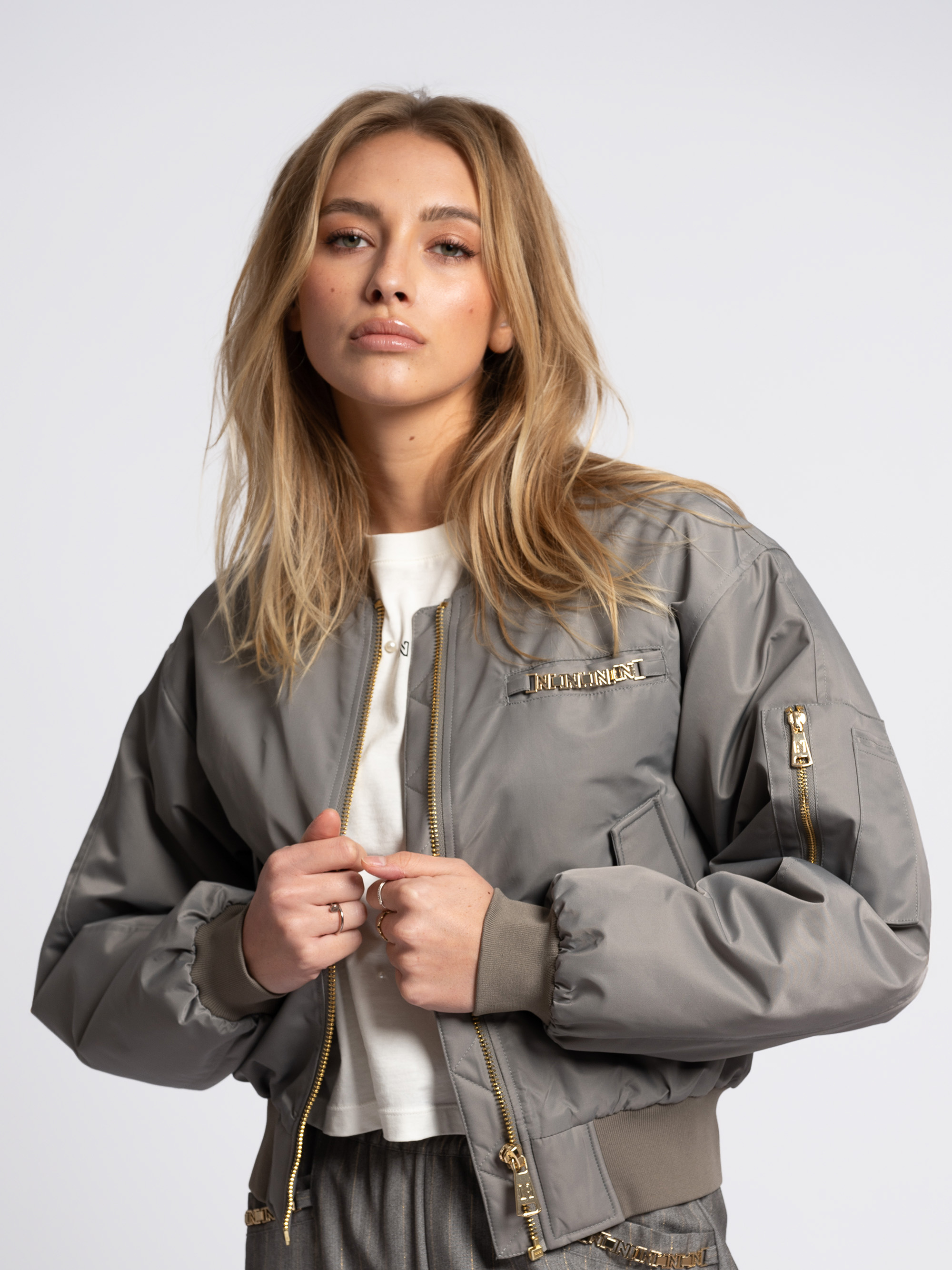 Bomberjack met logo detail