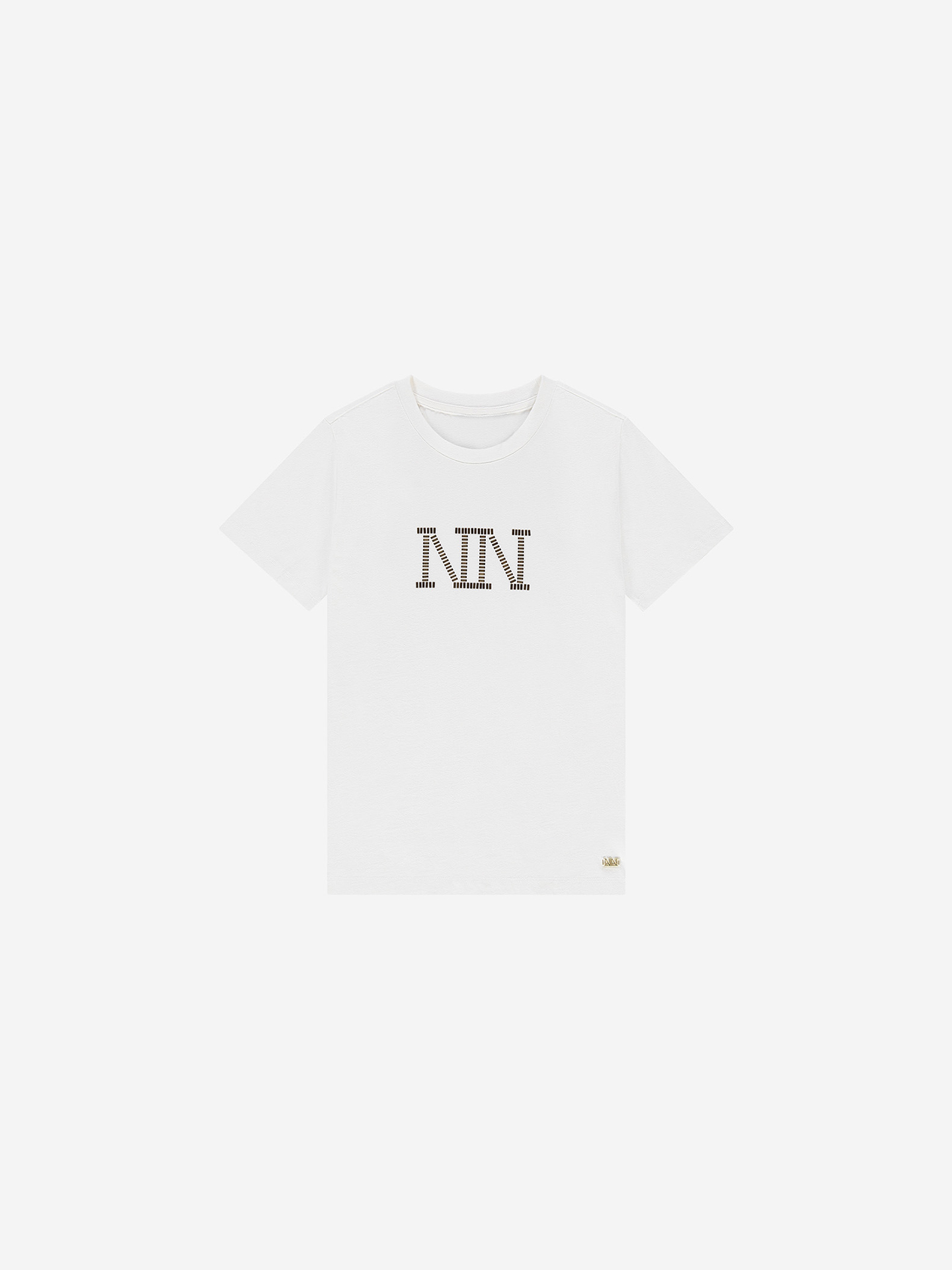 T-shirt with studded logo