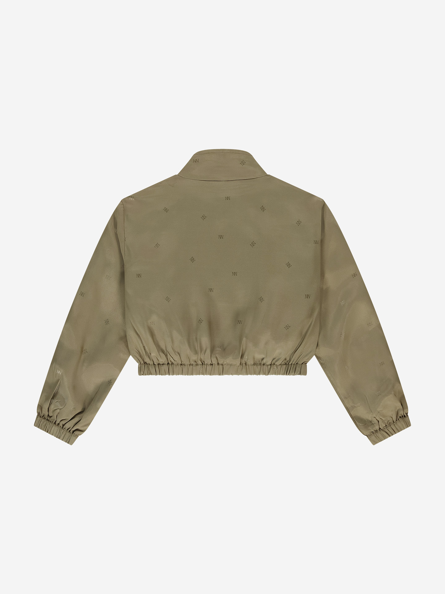 Bomber jacket with logo pattern