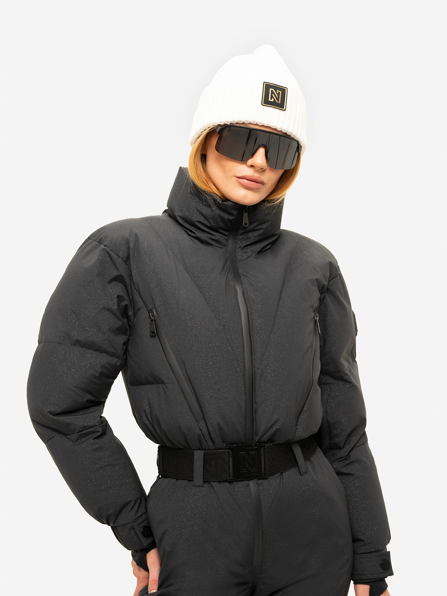 Knitted beanie with logo