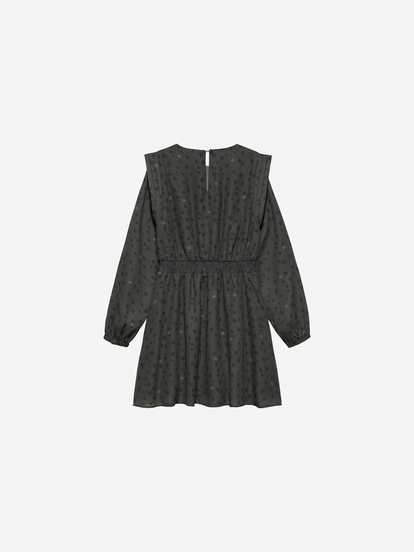 Dress with subtle leopard print