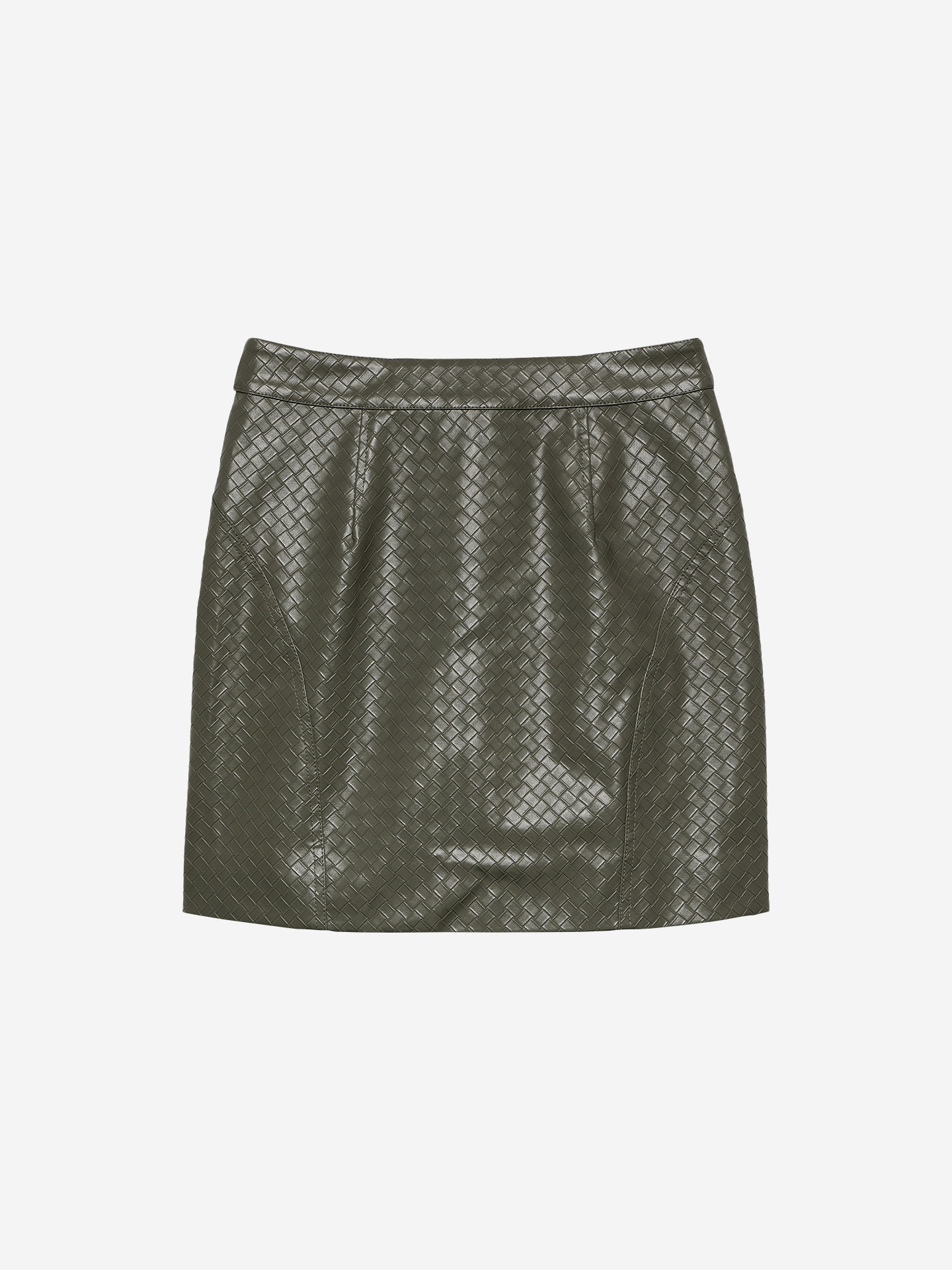 Hania Woven PU Skirt