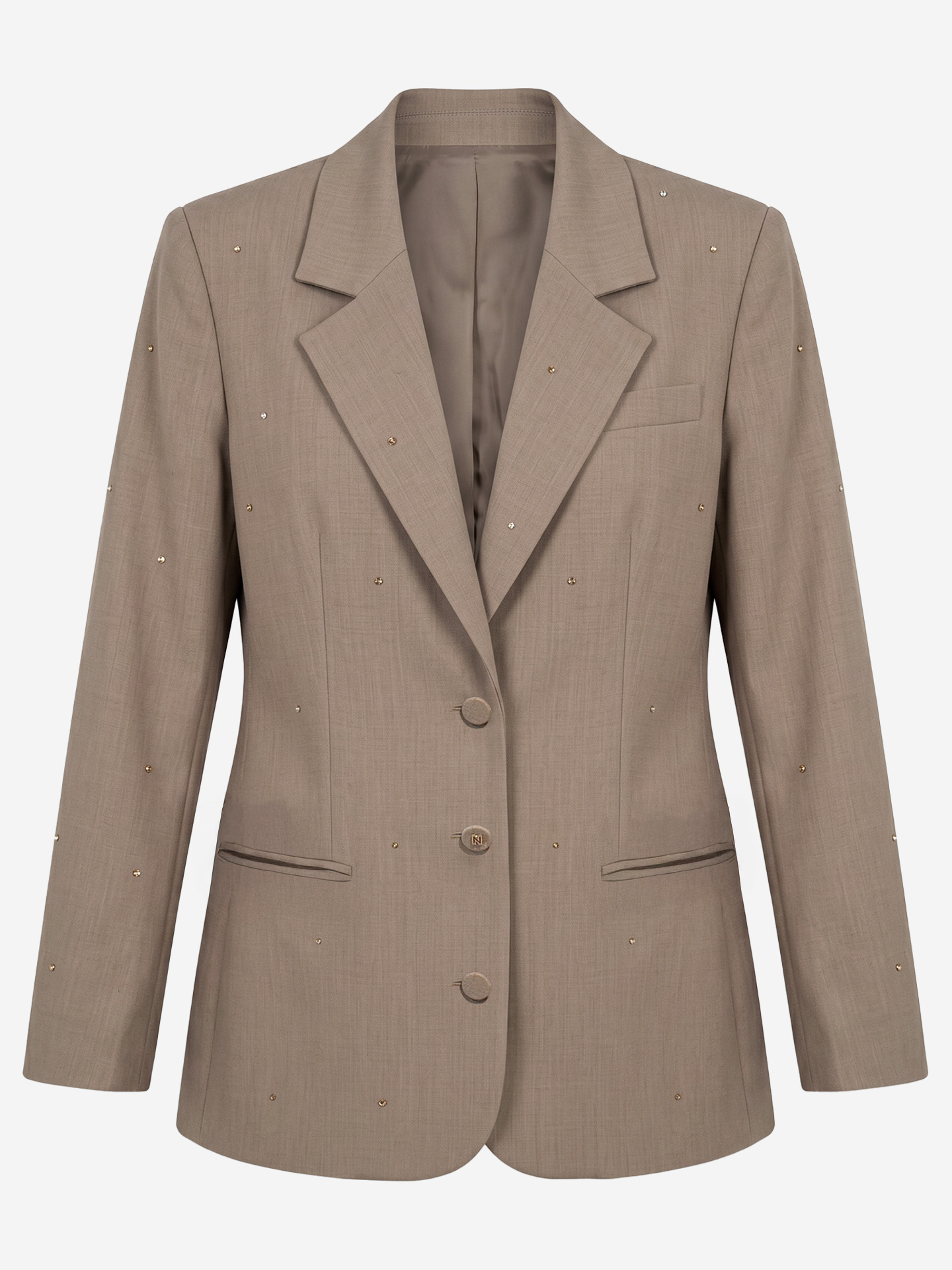 Blazer with glitter stones