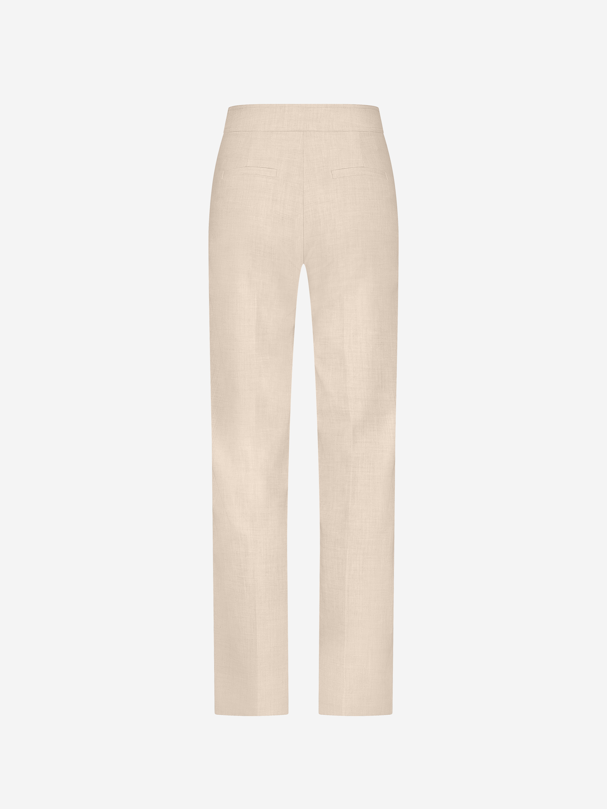 Gemêleerde pantalon met rechte pijpen