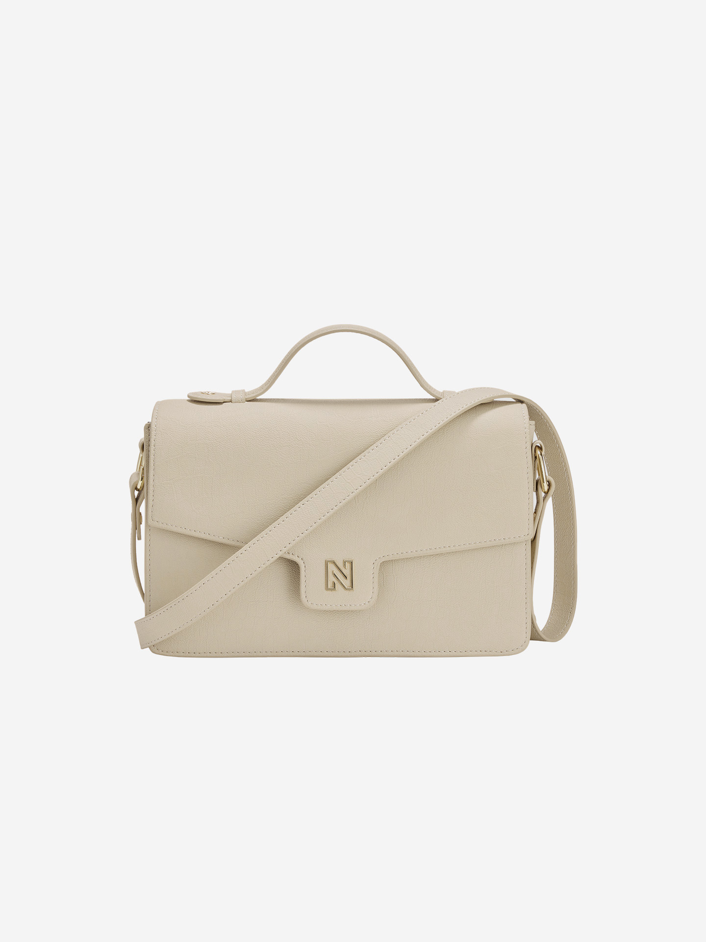 Shoulder bag with crocodile print