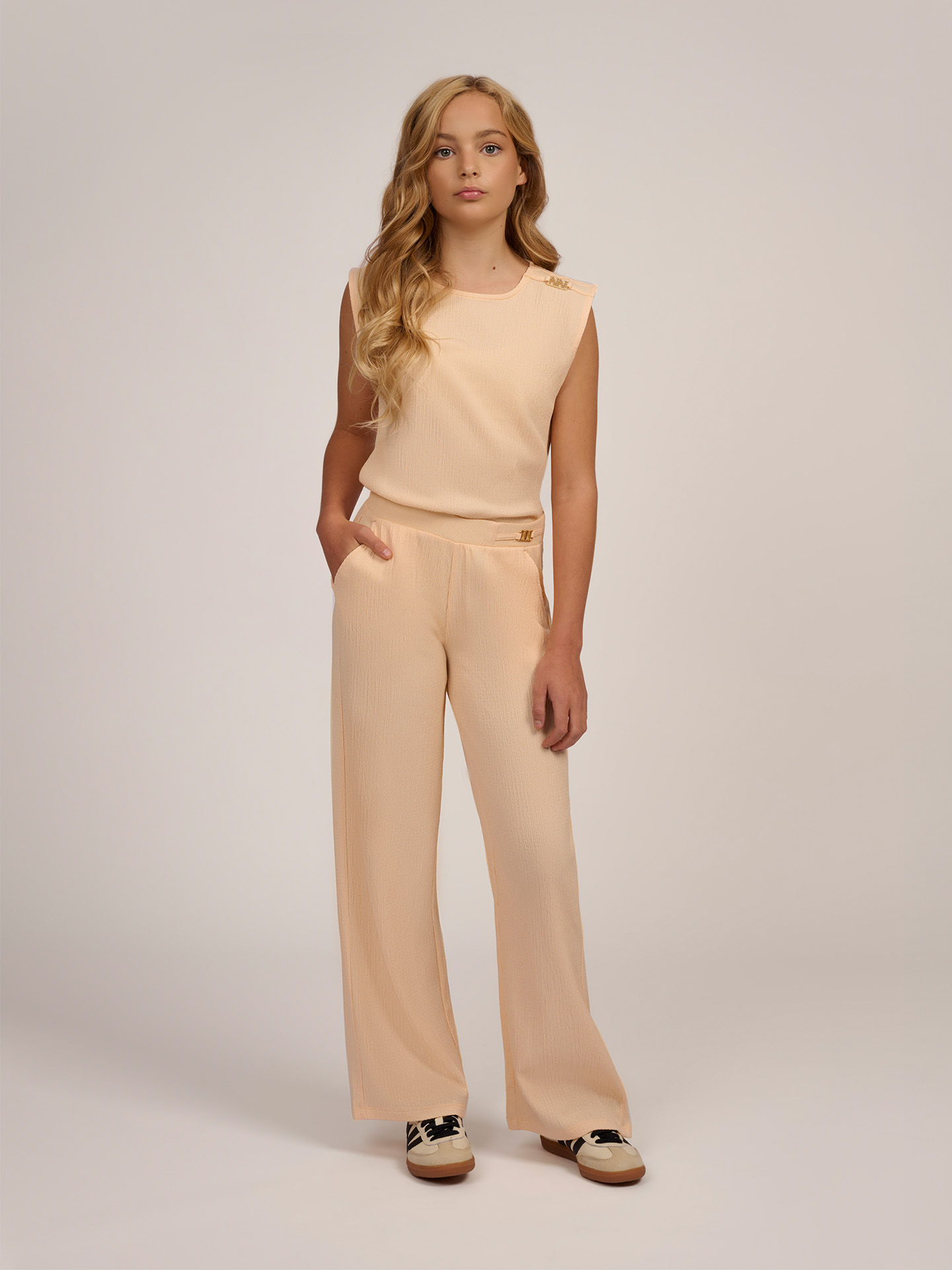 Broek met logo detail