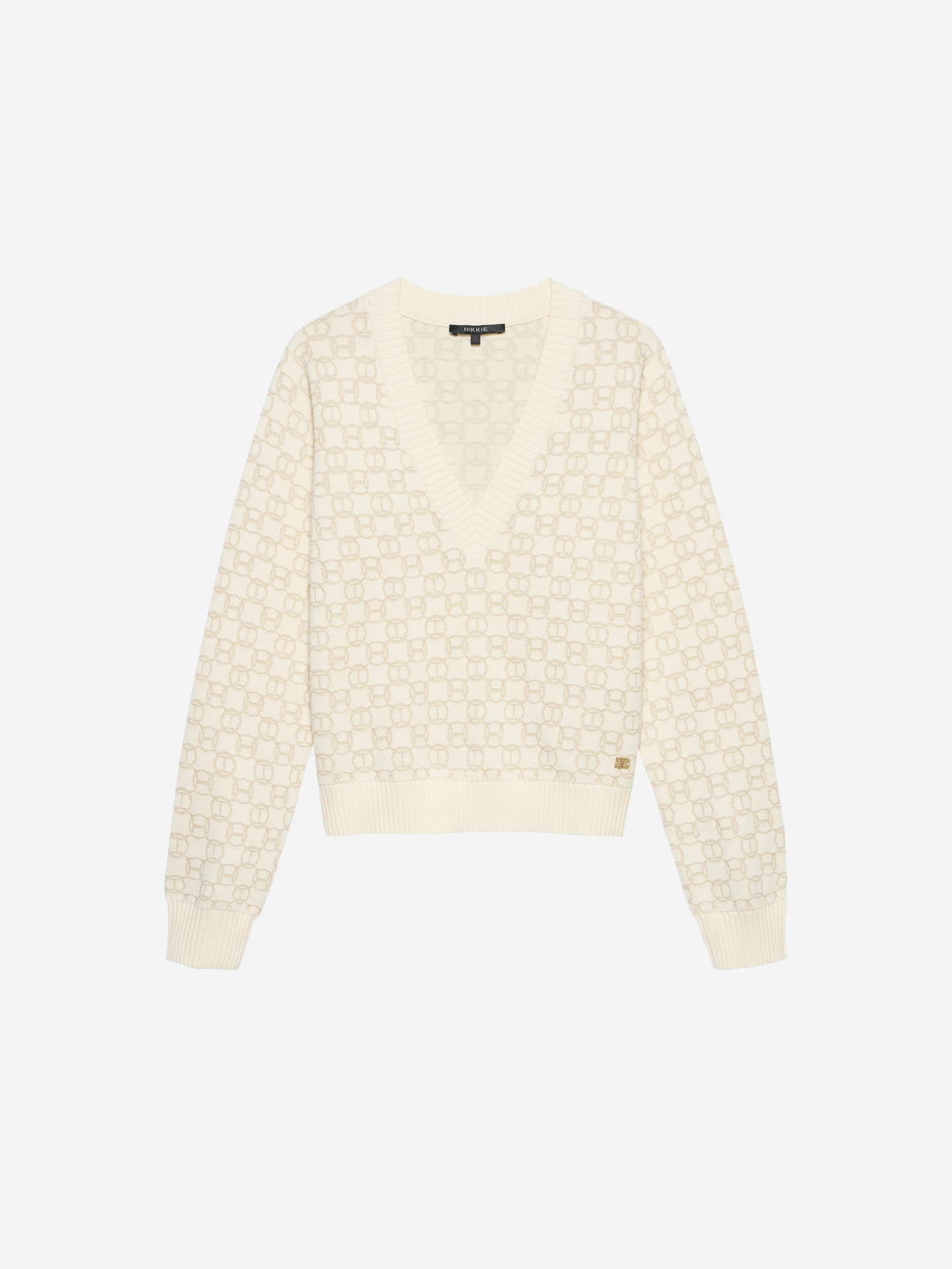 Sweater with logo pattern