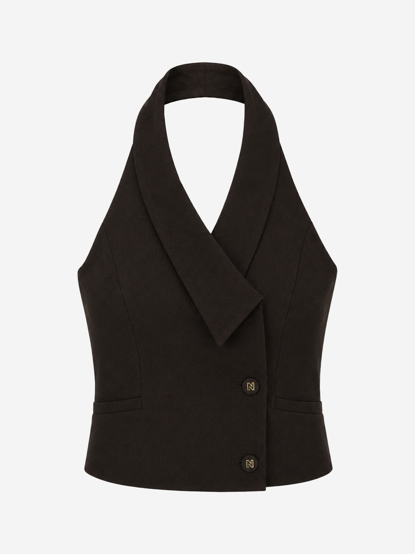 Getailleerde gilet met klassieke tailoring
