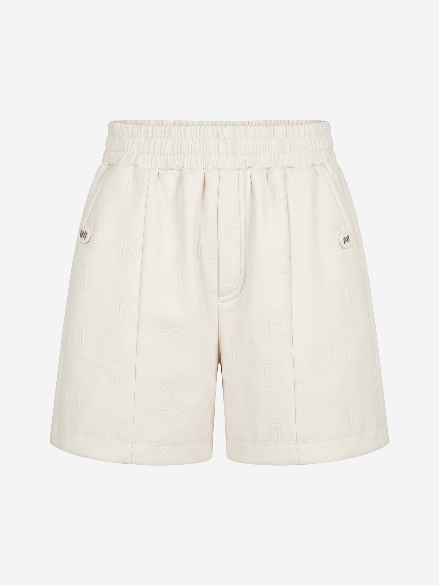 Short met logo patroon