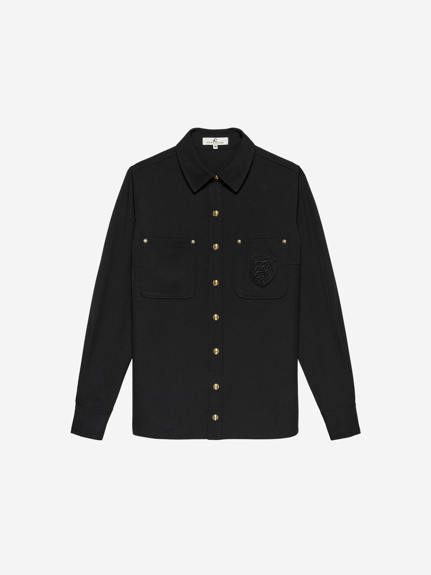 Blouse met logo detail