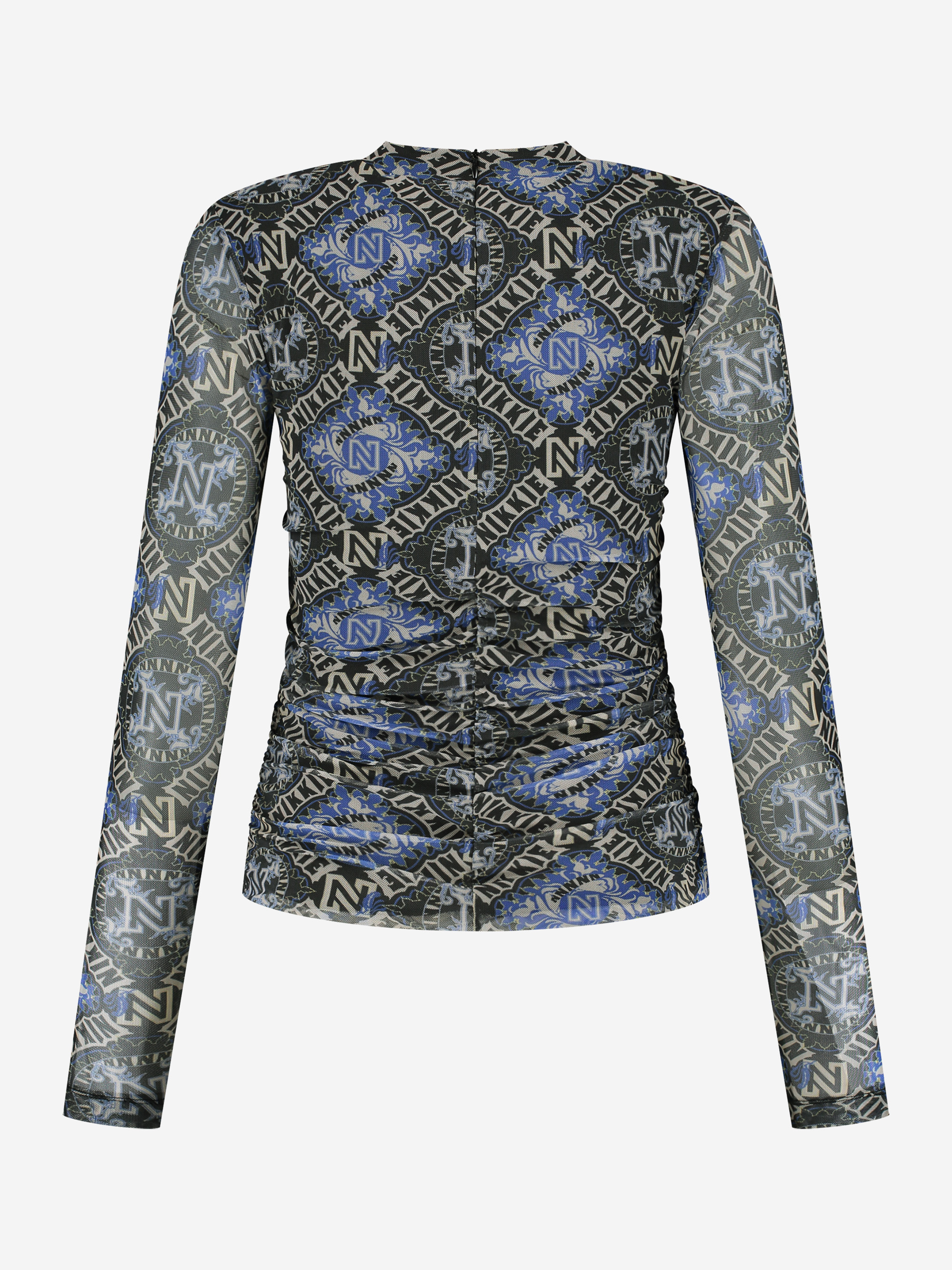 Mesh top with NIKKIE logo pattern