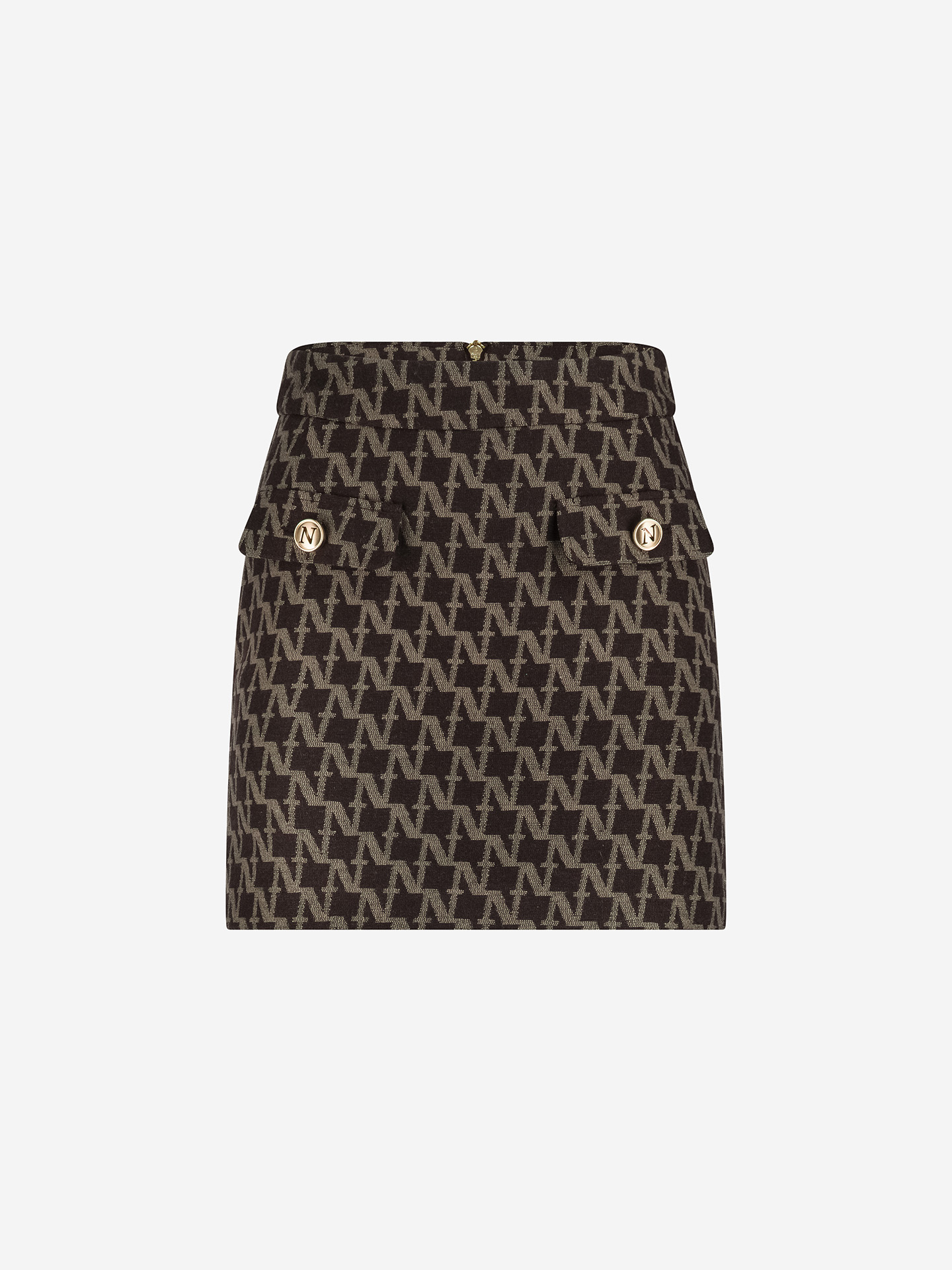 Skirt with logo pattern
