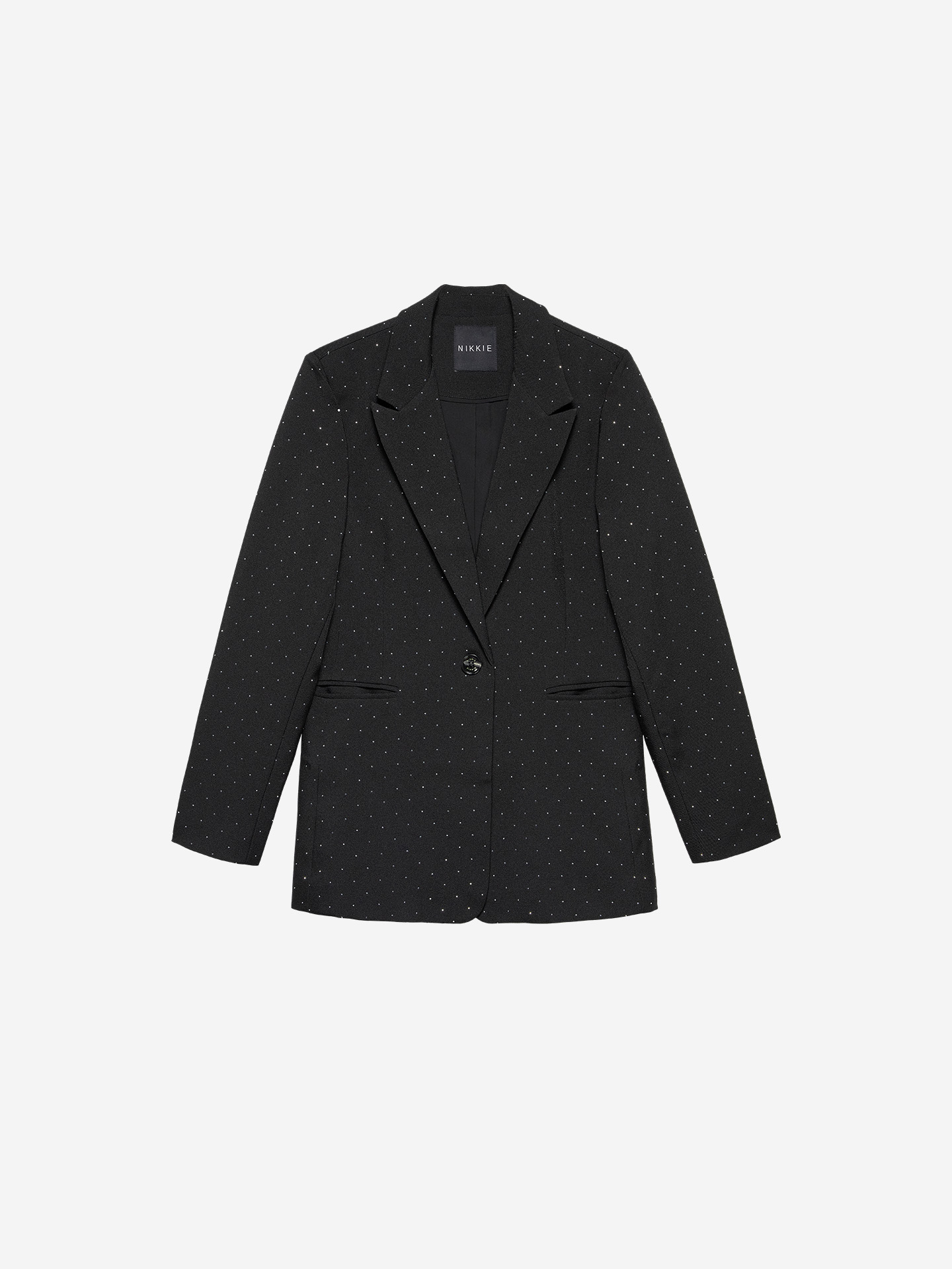Blazer met glitter studs