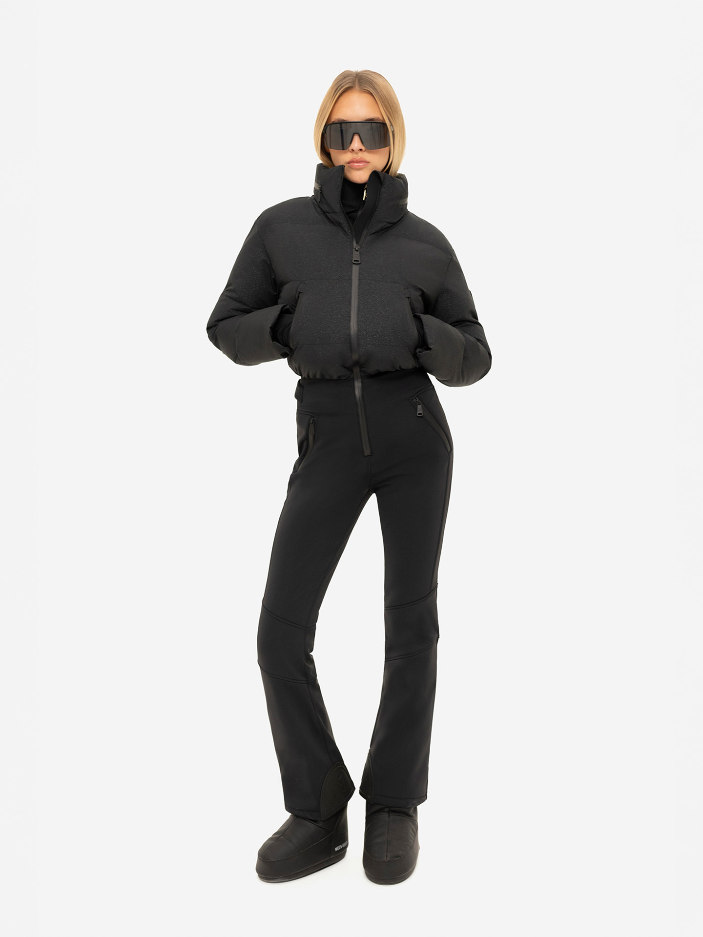 Ski jumpsuit with glitter