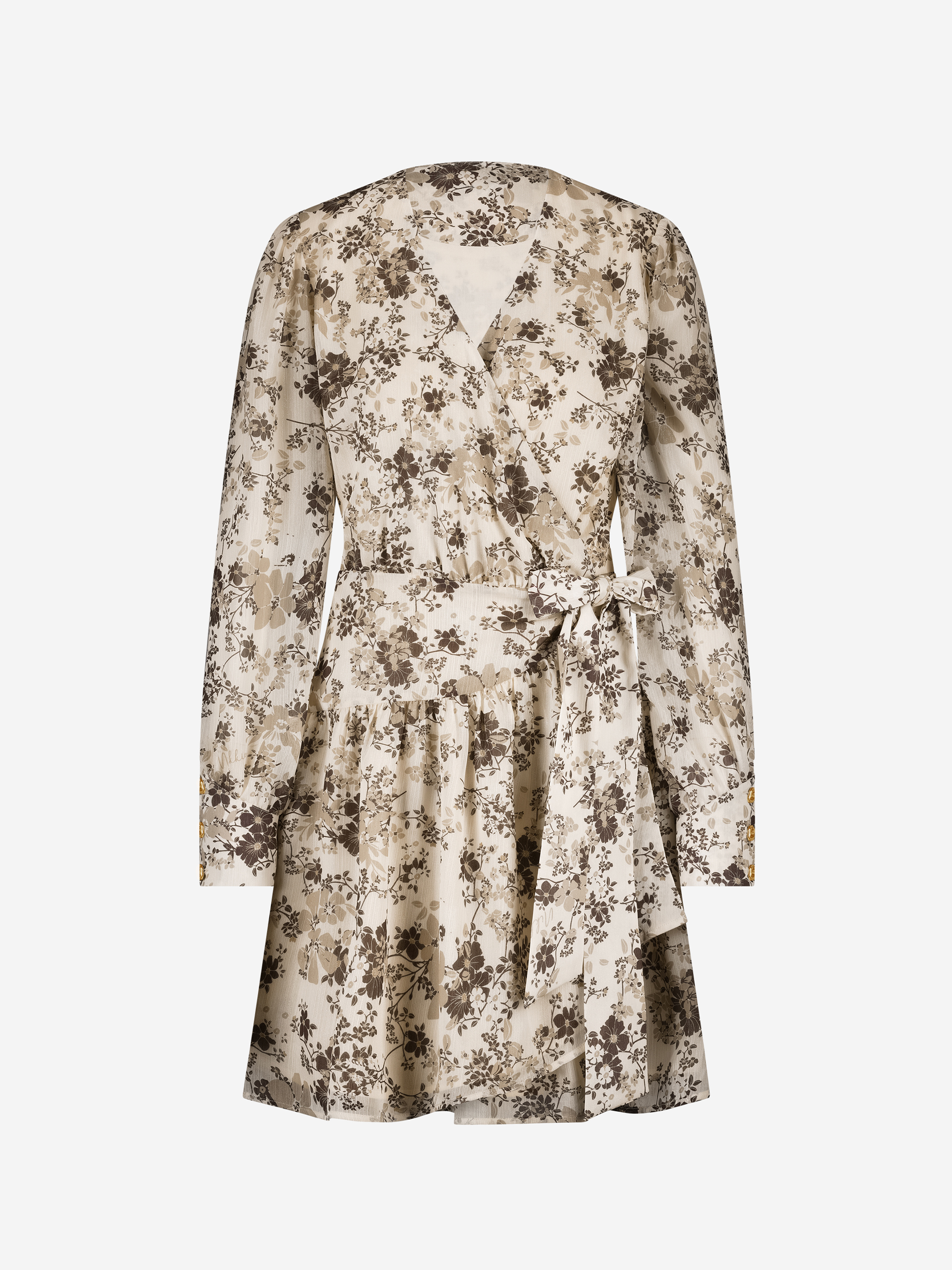 Floral print wrap dress