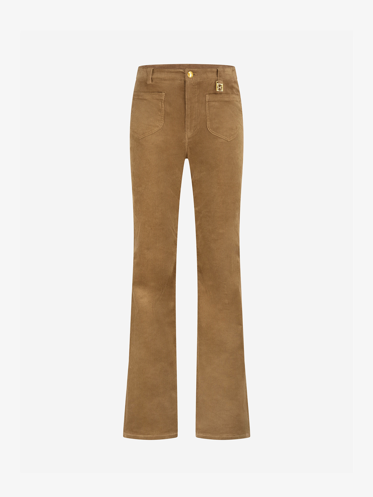 Corduroy flared broek