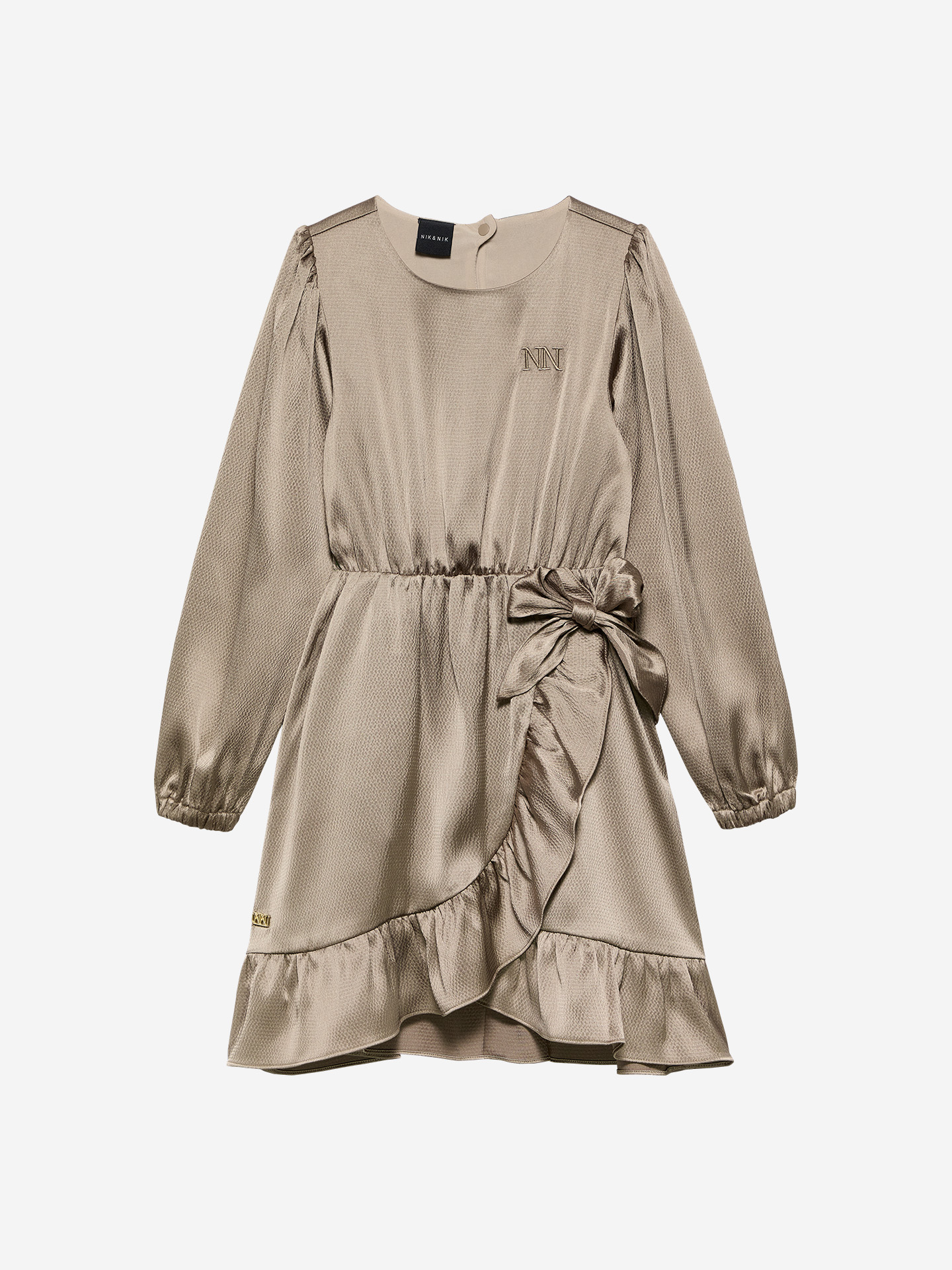 A-line dress with ruffles