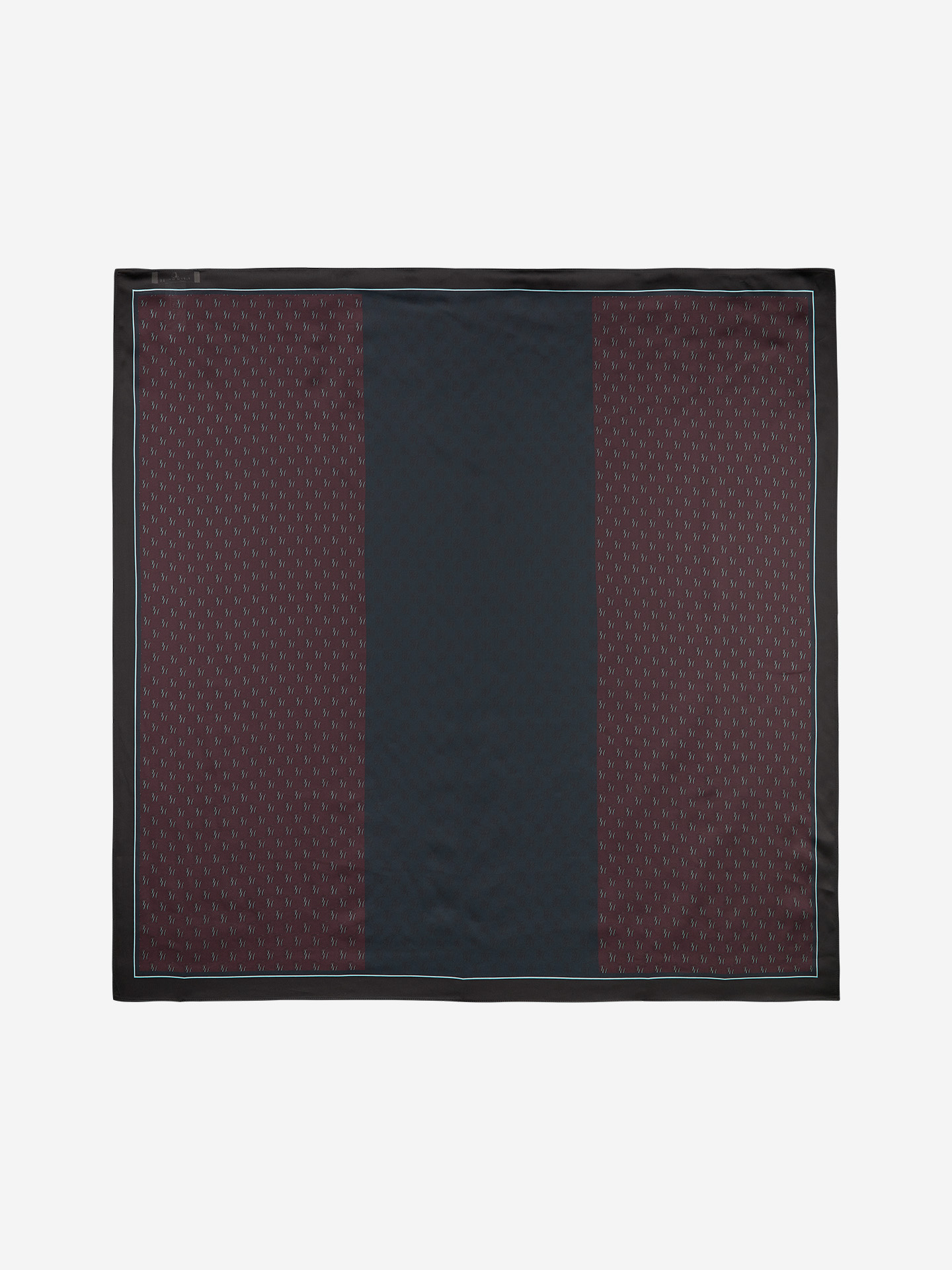 Scarf with logo pattern