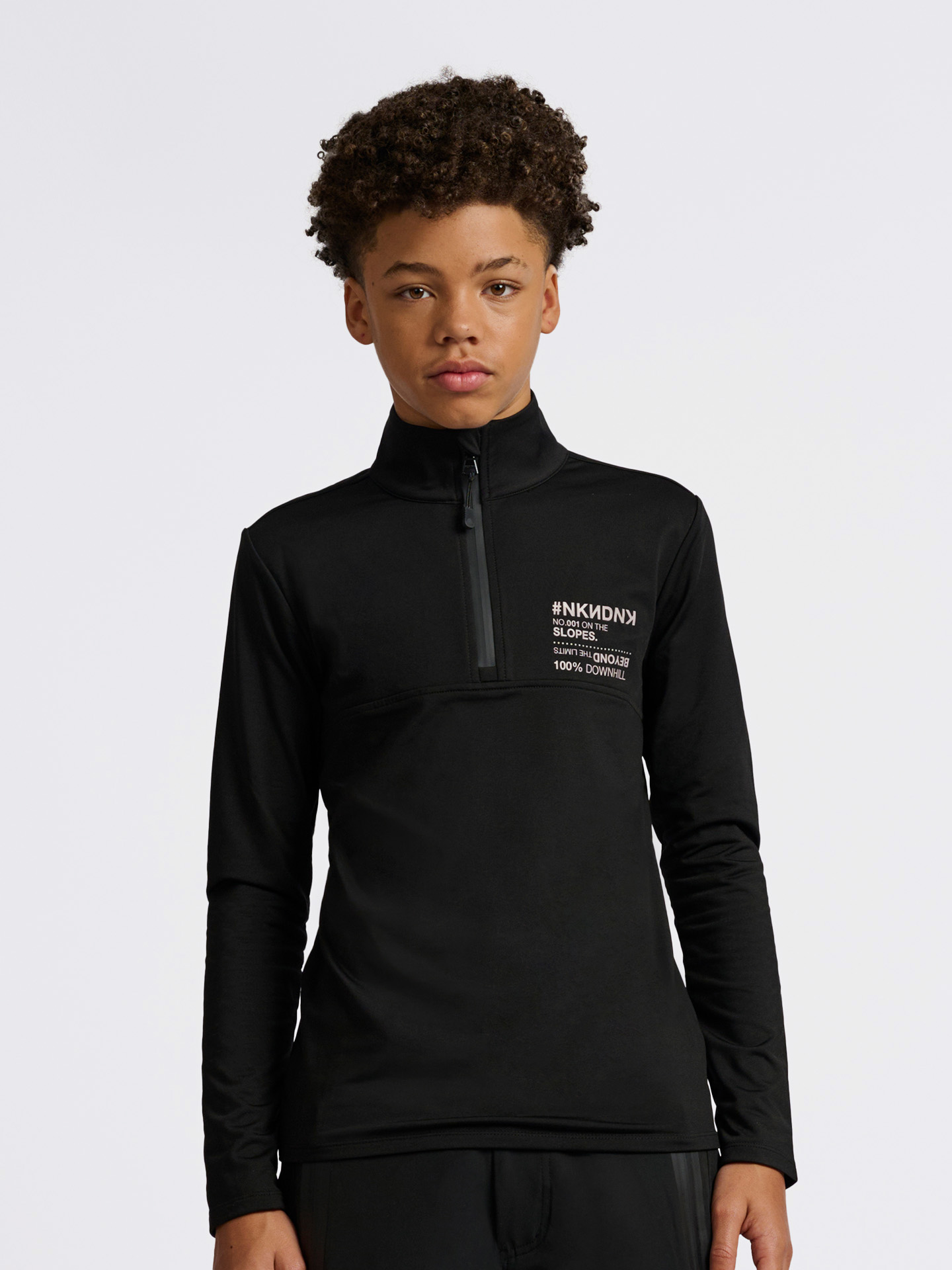 Ski pully met halve rits