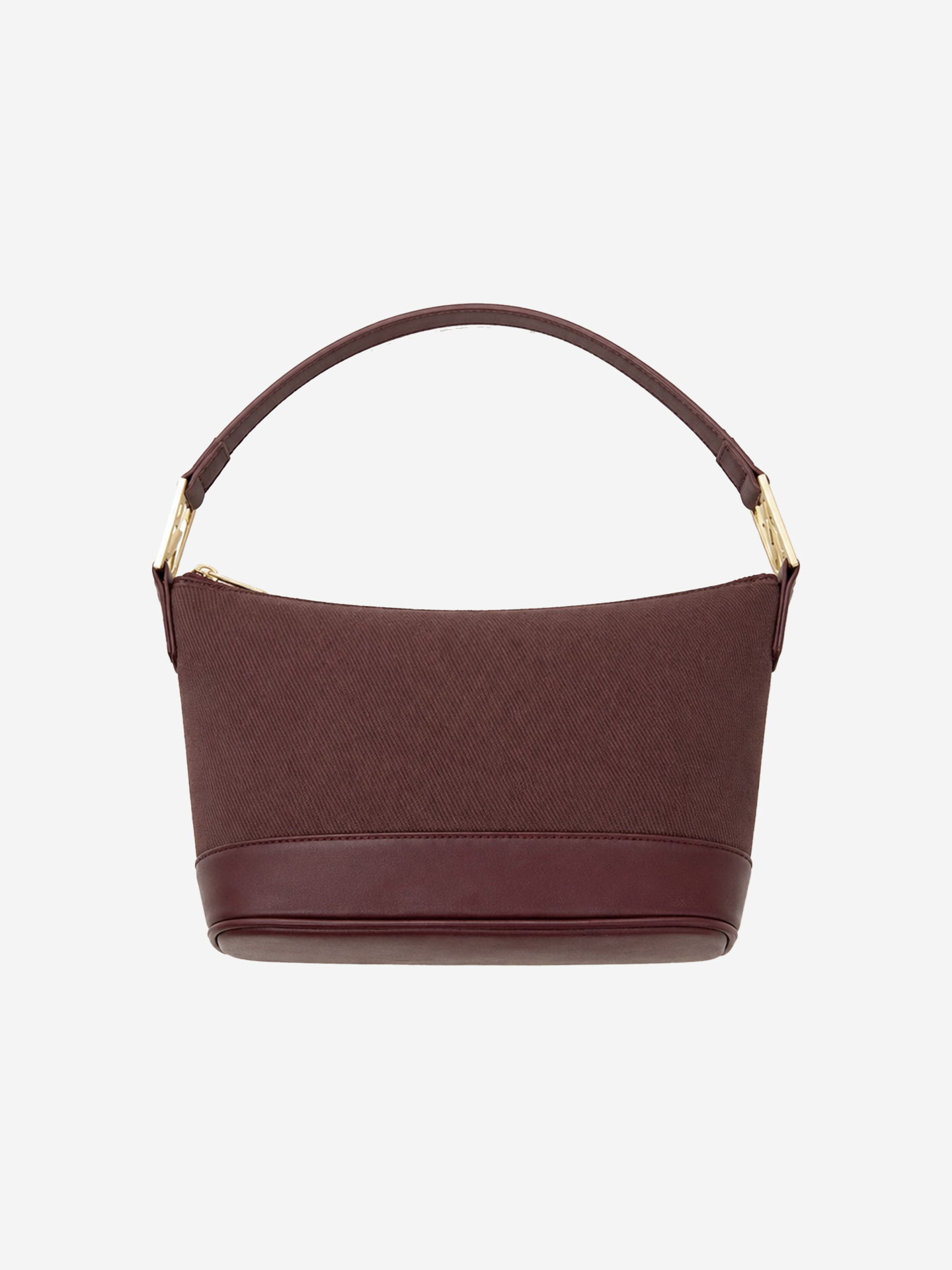 Burgundy halve maan schoudertas 