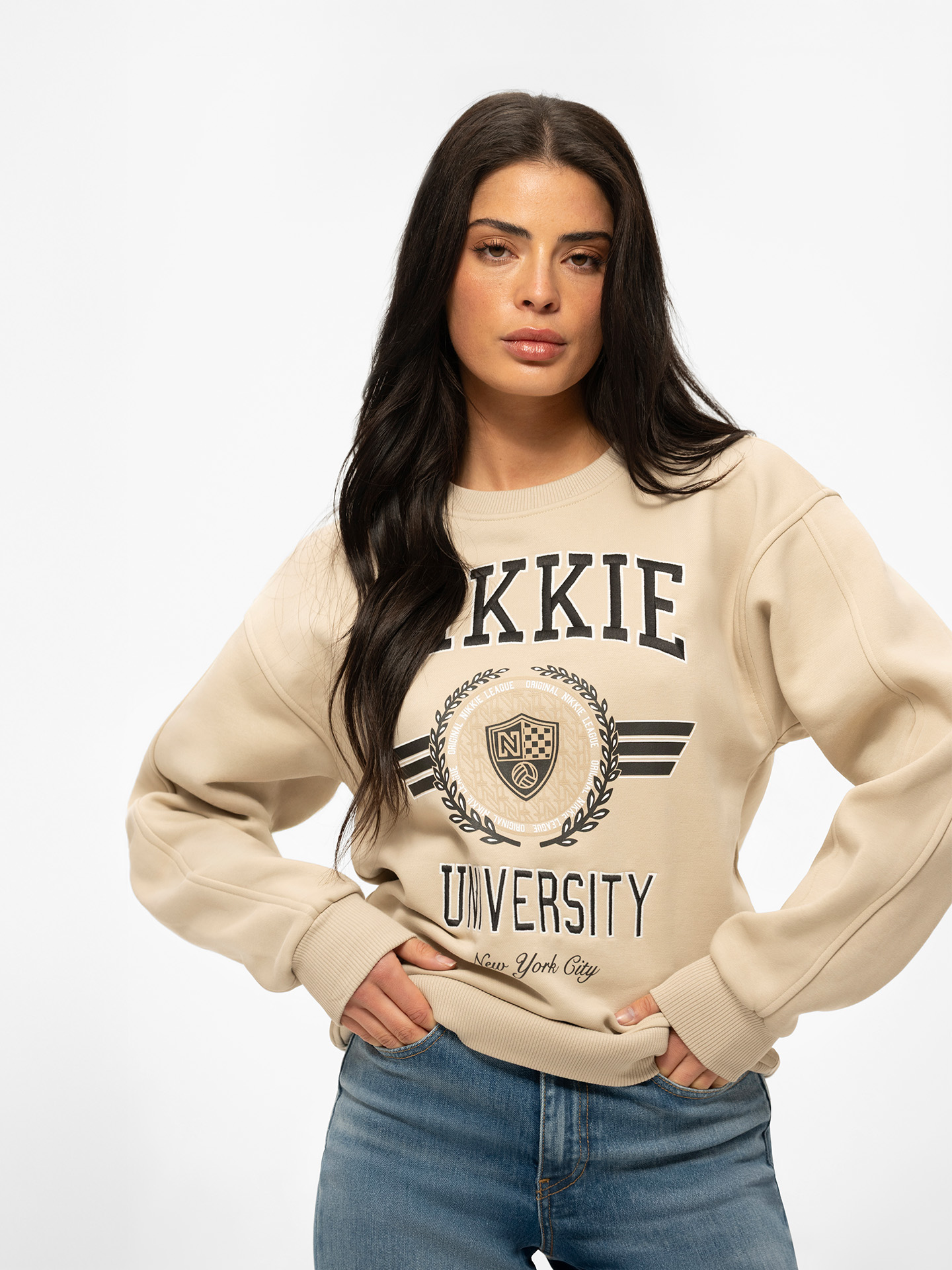 Sweater with logo print